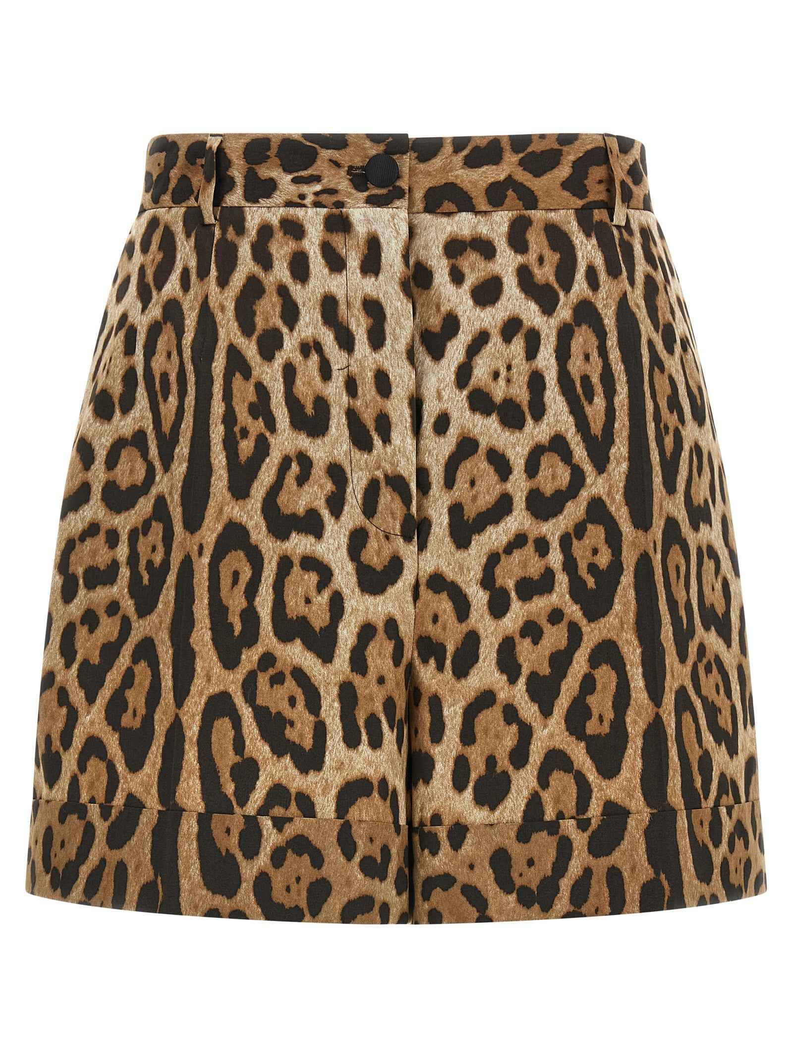 Dolce & Gabbana Brown Cotton Bermuda Shorts