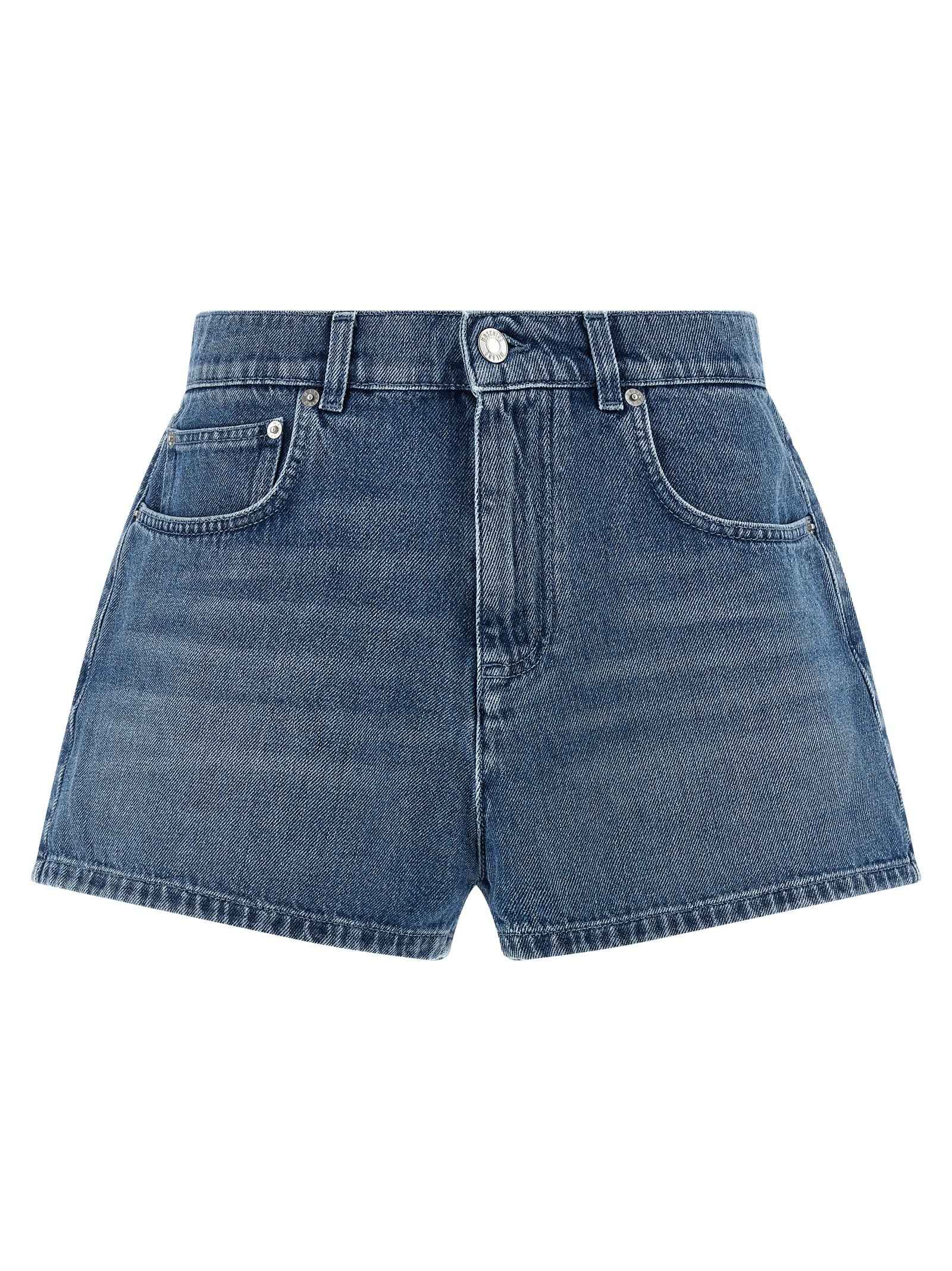 Moschino Blue Cotton Bermuda Shorts
