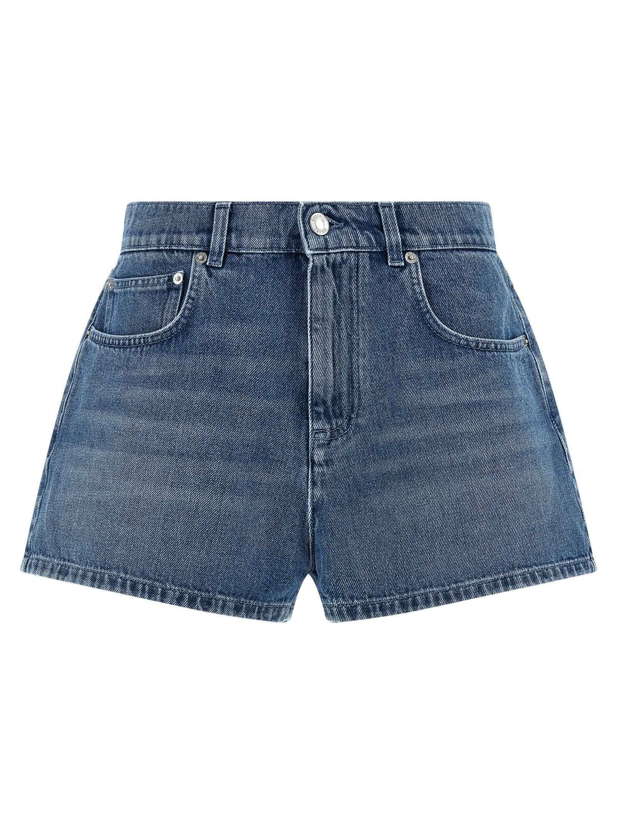 Moschino Blue Cotton Bermuda Shorts