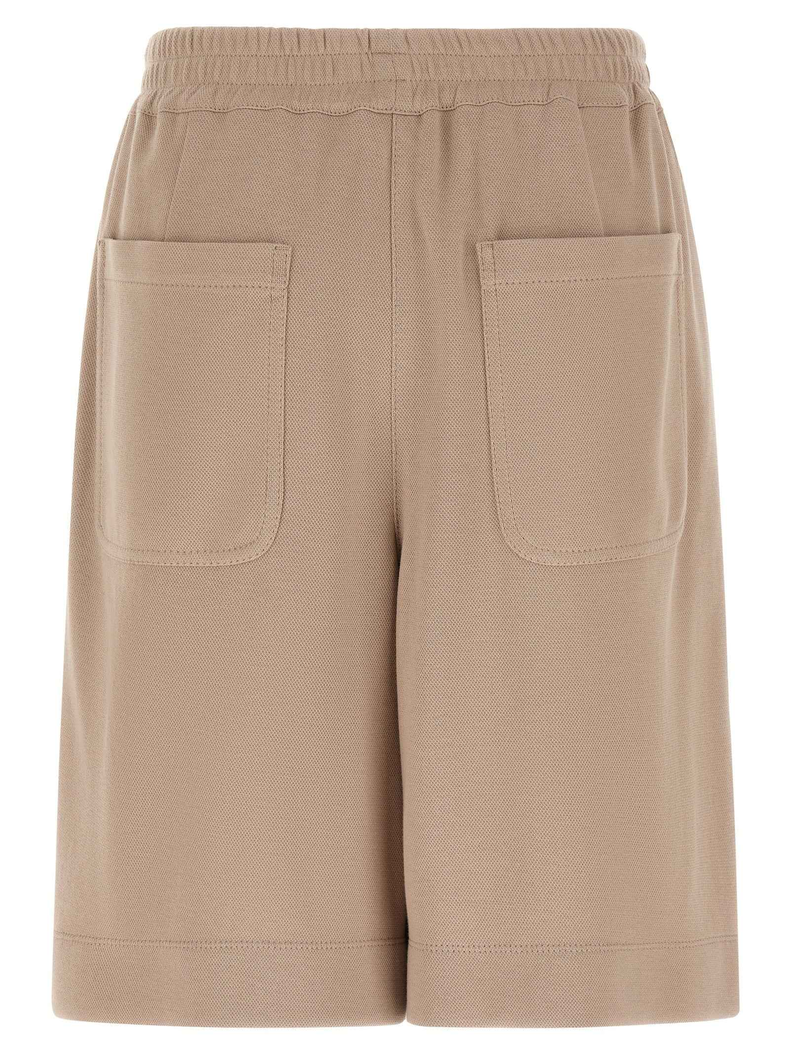 Brunello Cucinelli Brown Cotton Bermuda Shorts