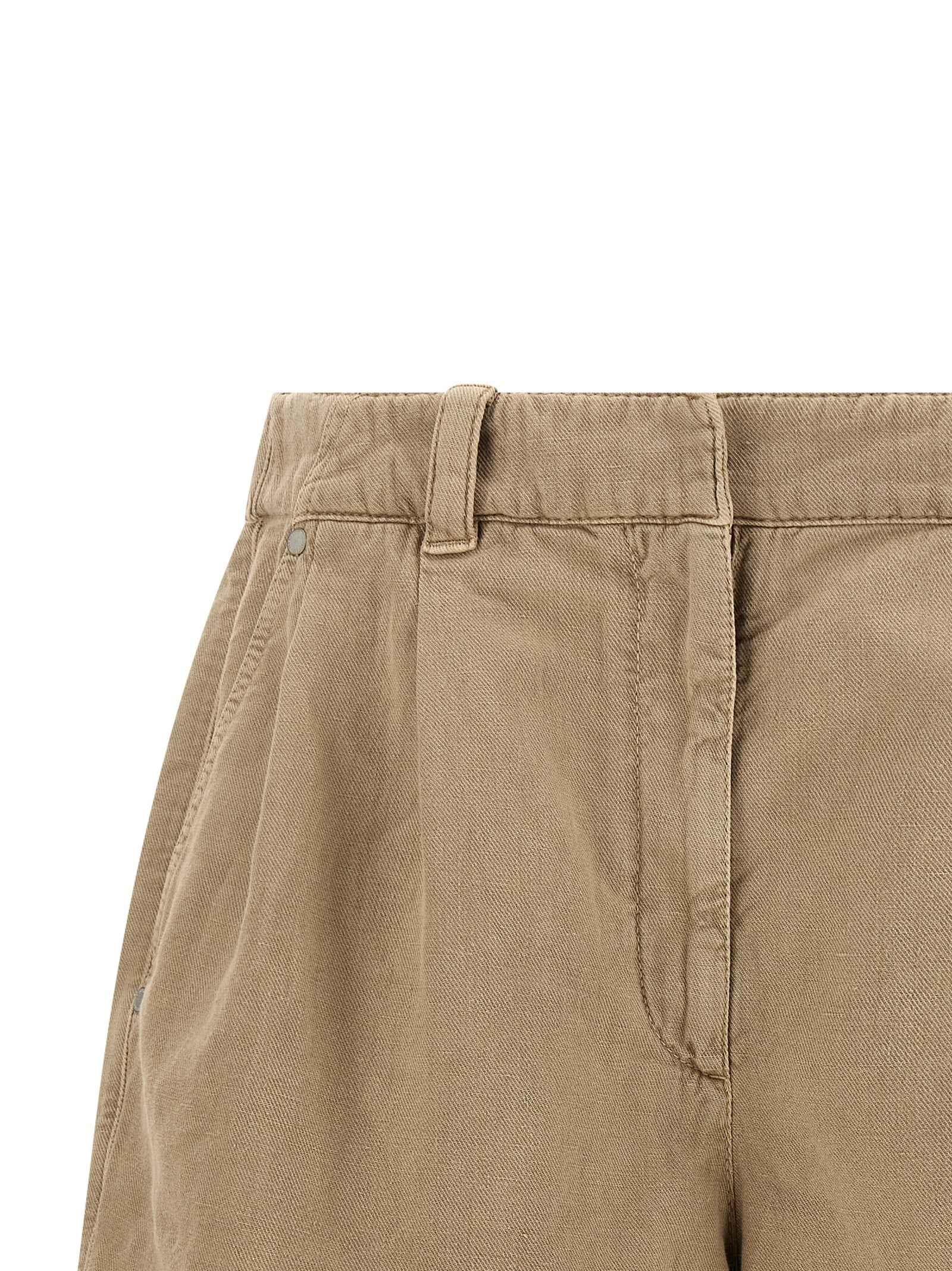 Brunello Cucinelli Beige Cotton Bermuda Shorts