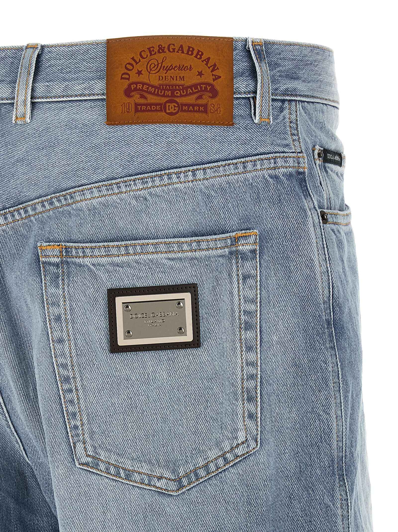 Dolce & Gabbana Blue Cotton Bermuda Shorts