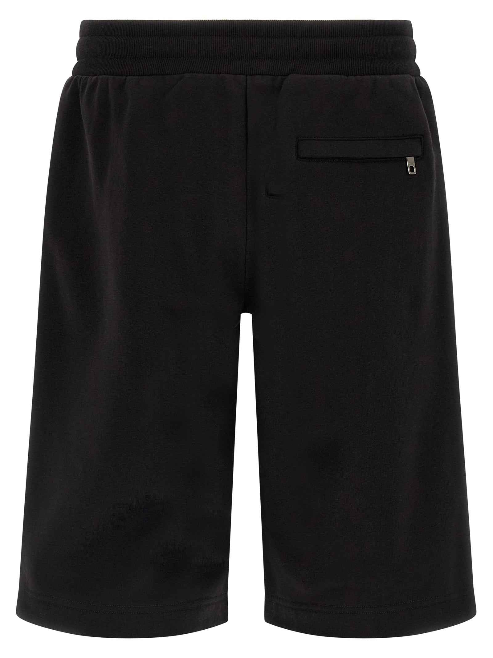 Dolce & Gabbana Black Cotton Bermuda Shorts