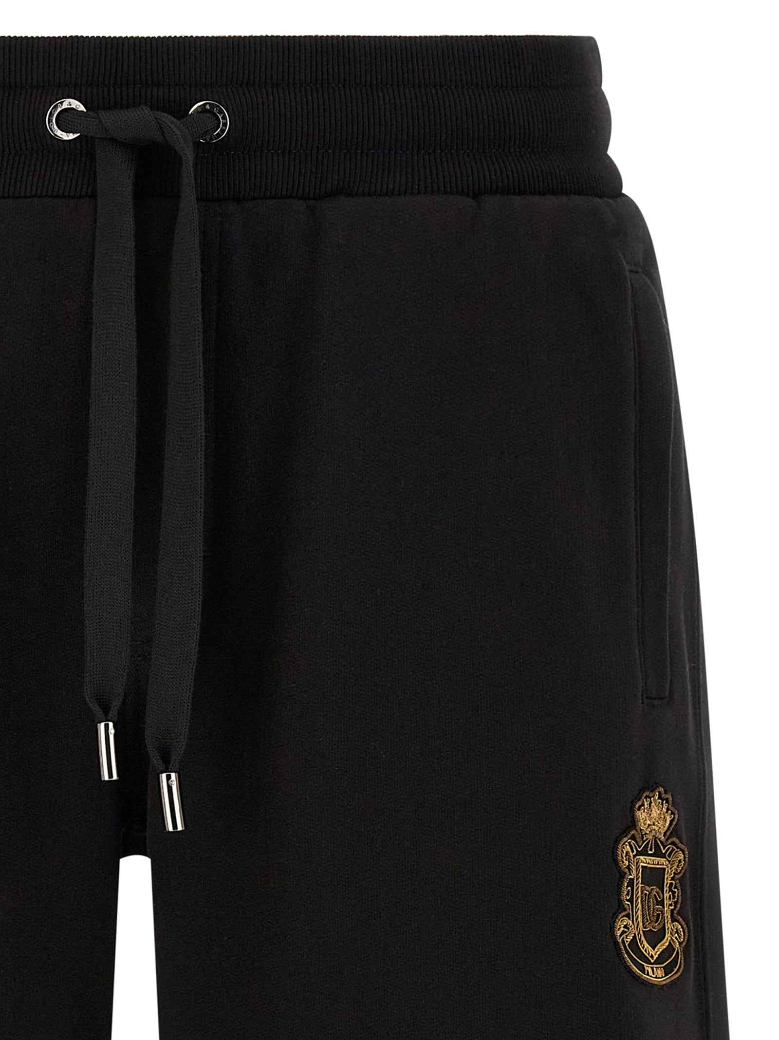 Dolce & Gabbana Black Cotton Bermuda Shorts