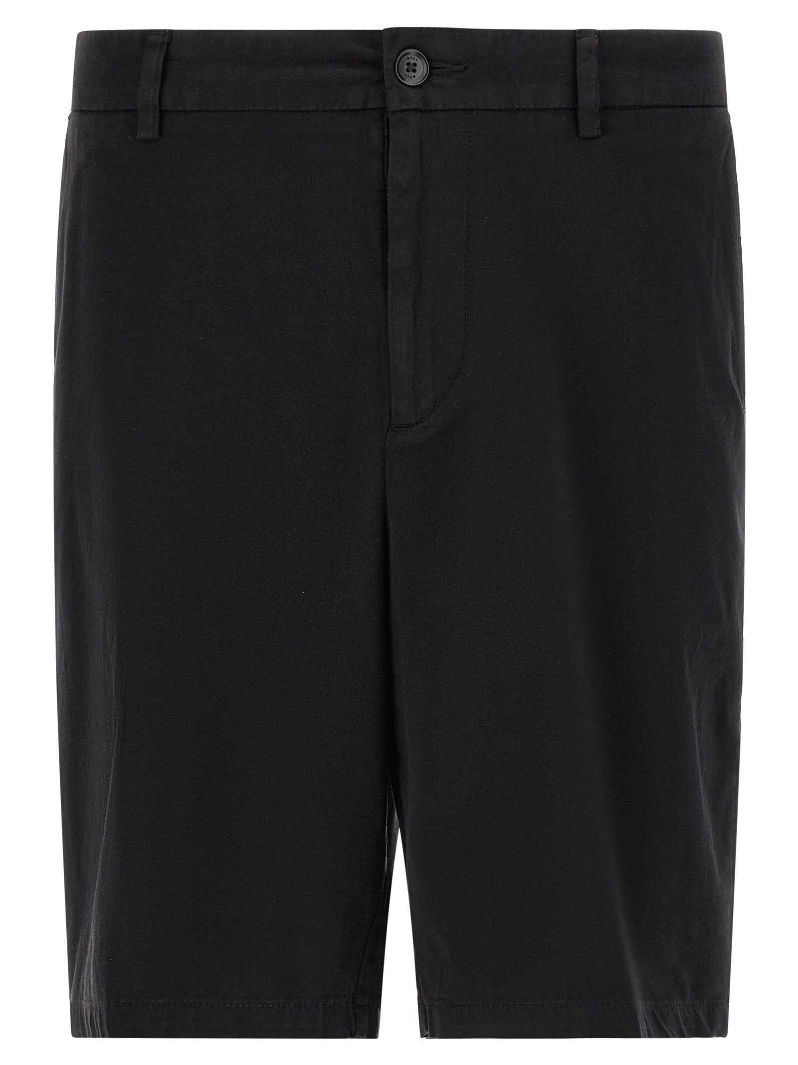 Hugo Boss Black Cotton Bermuda Shorts