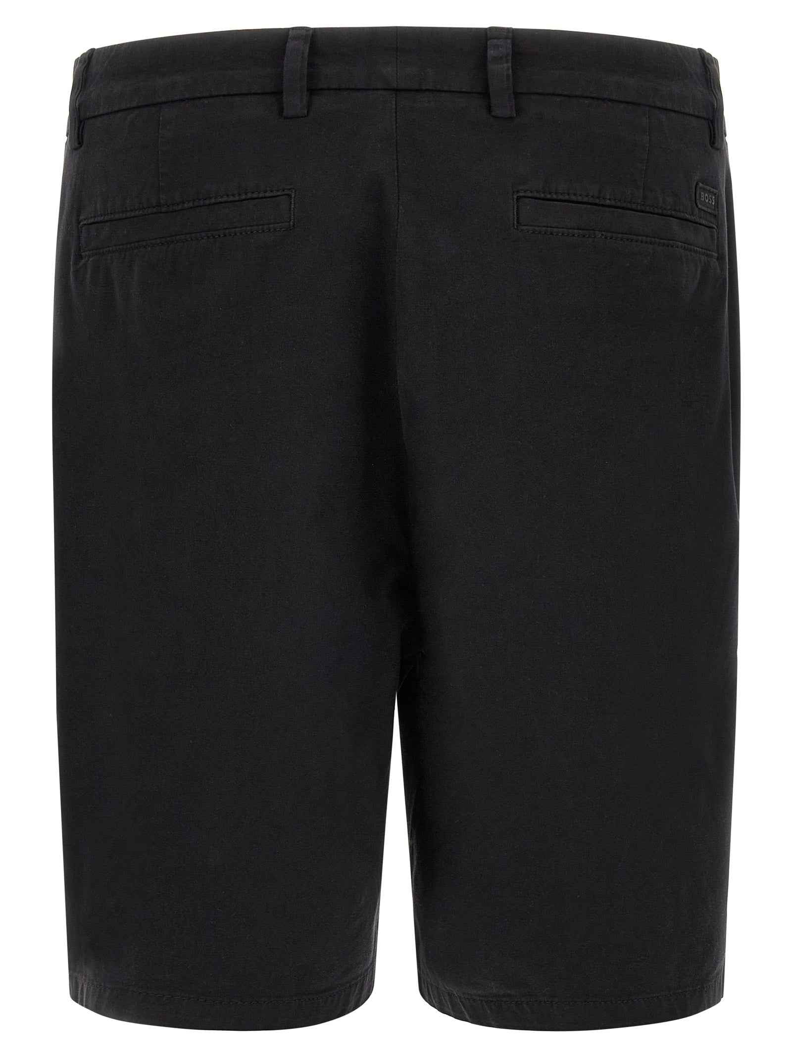 Hugo Boss Black Cotton Bermuda Shorts