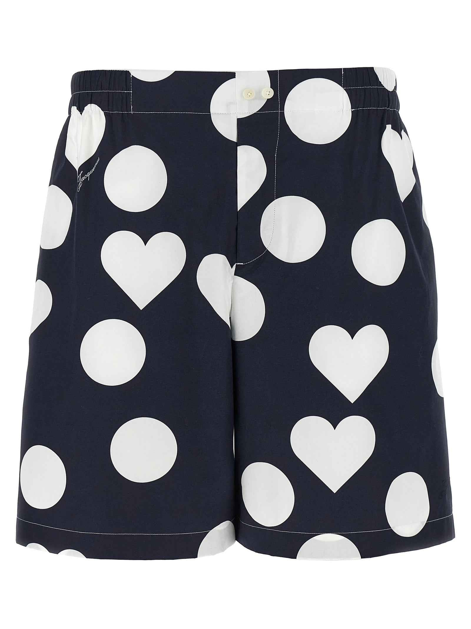 Jacquemus Blue Cotton Bermuda Shorts
