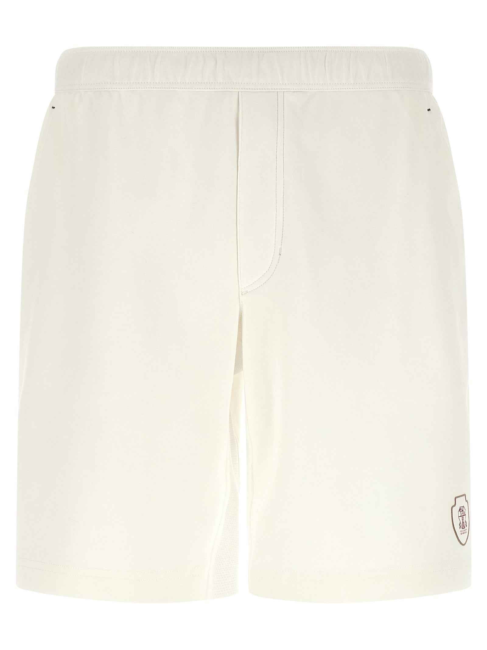 Brunello Cucinelli White Cotton Bermuda Shorts