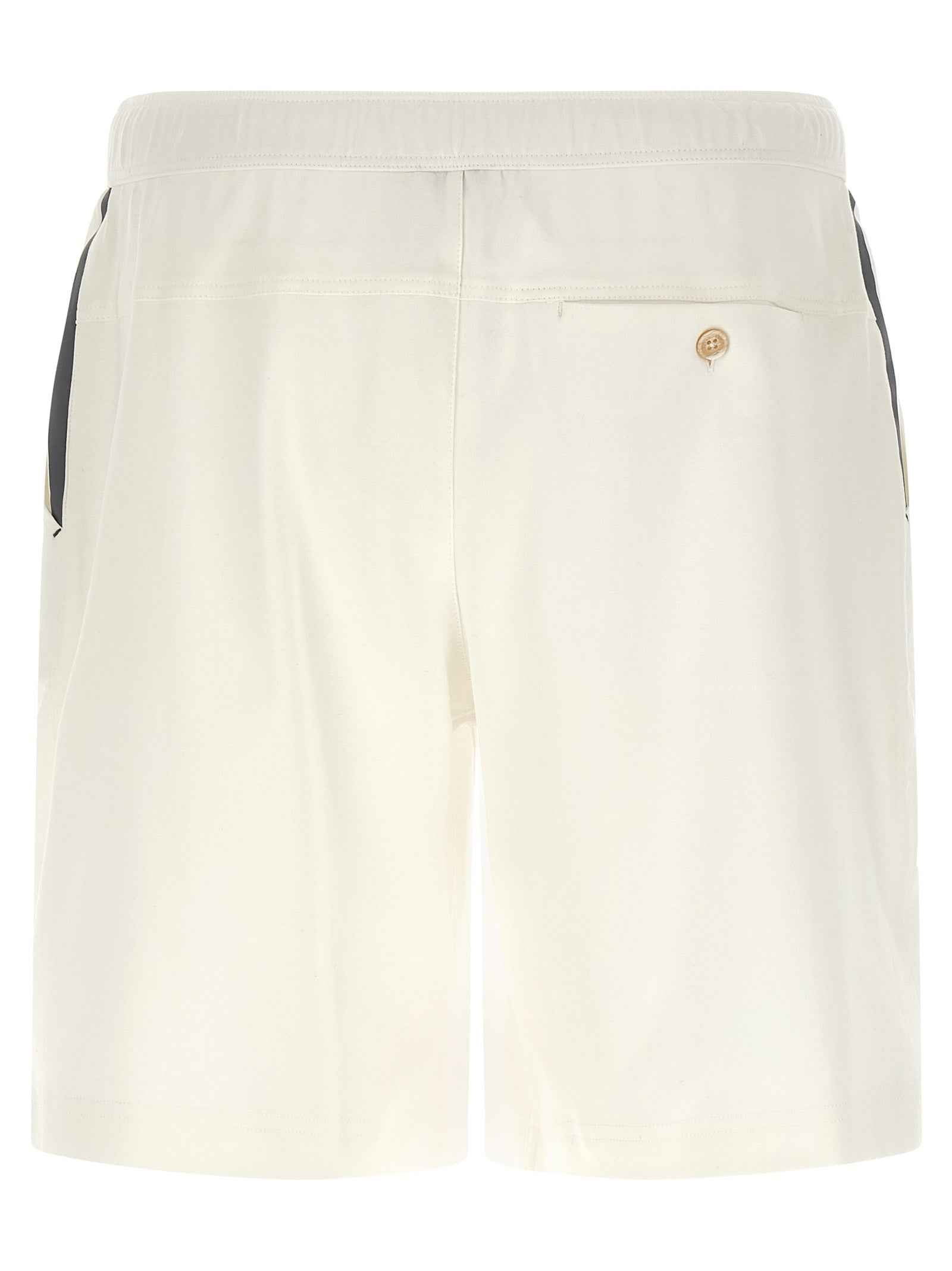 Brunello Cucinelli White Cotton Bermuda Shorts