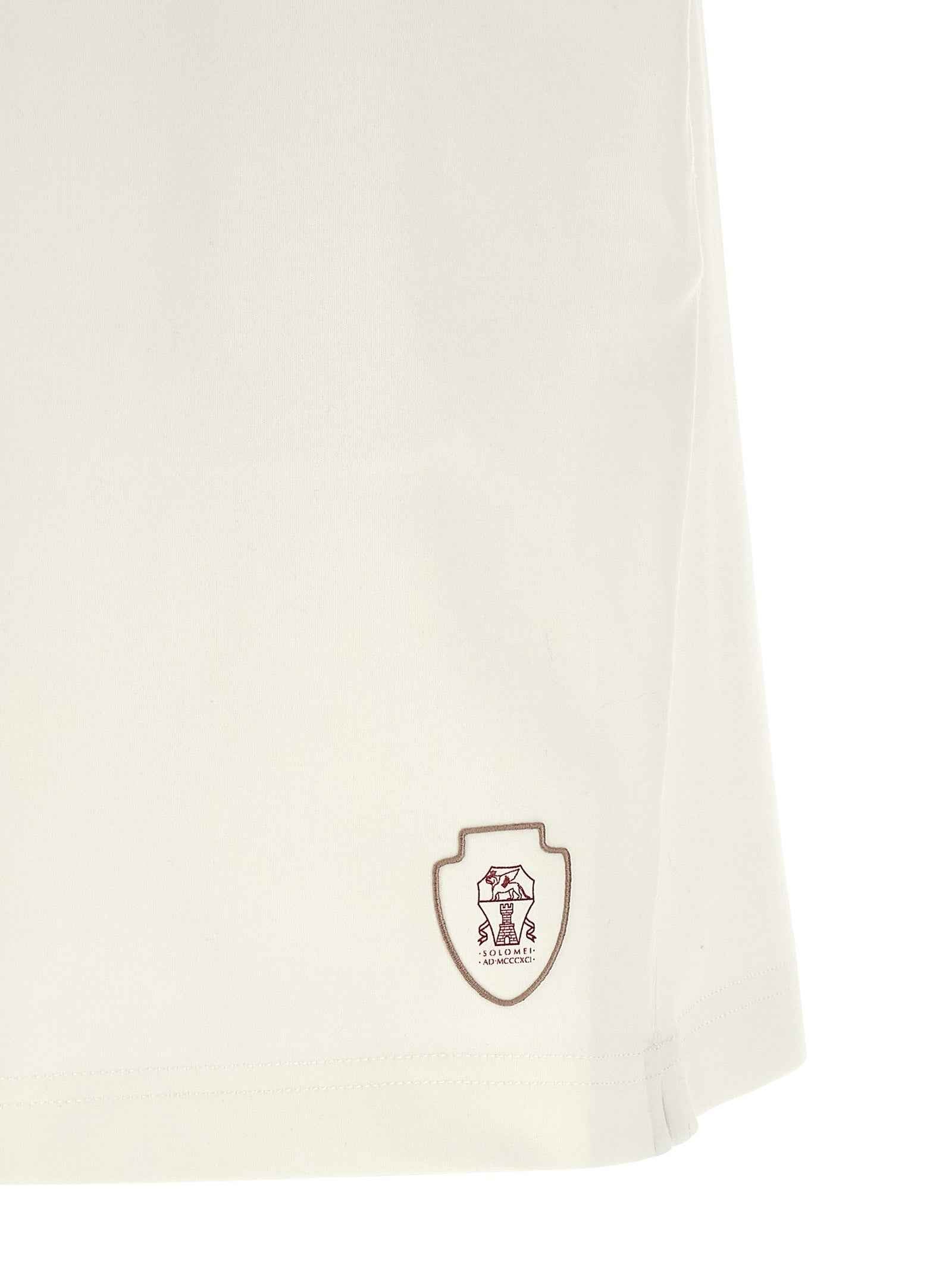 Brunello Cucinelli White Cotton Bermuda Shorts