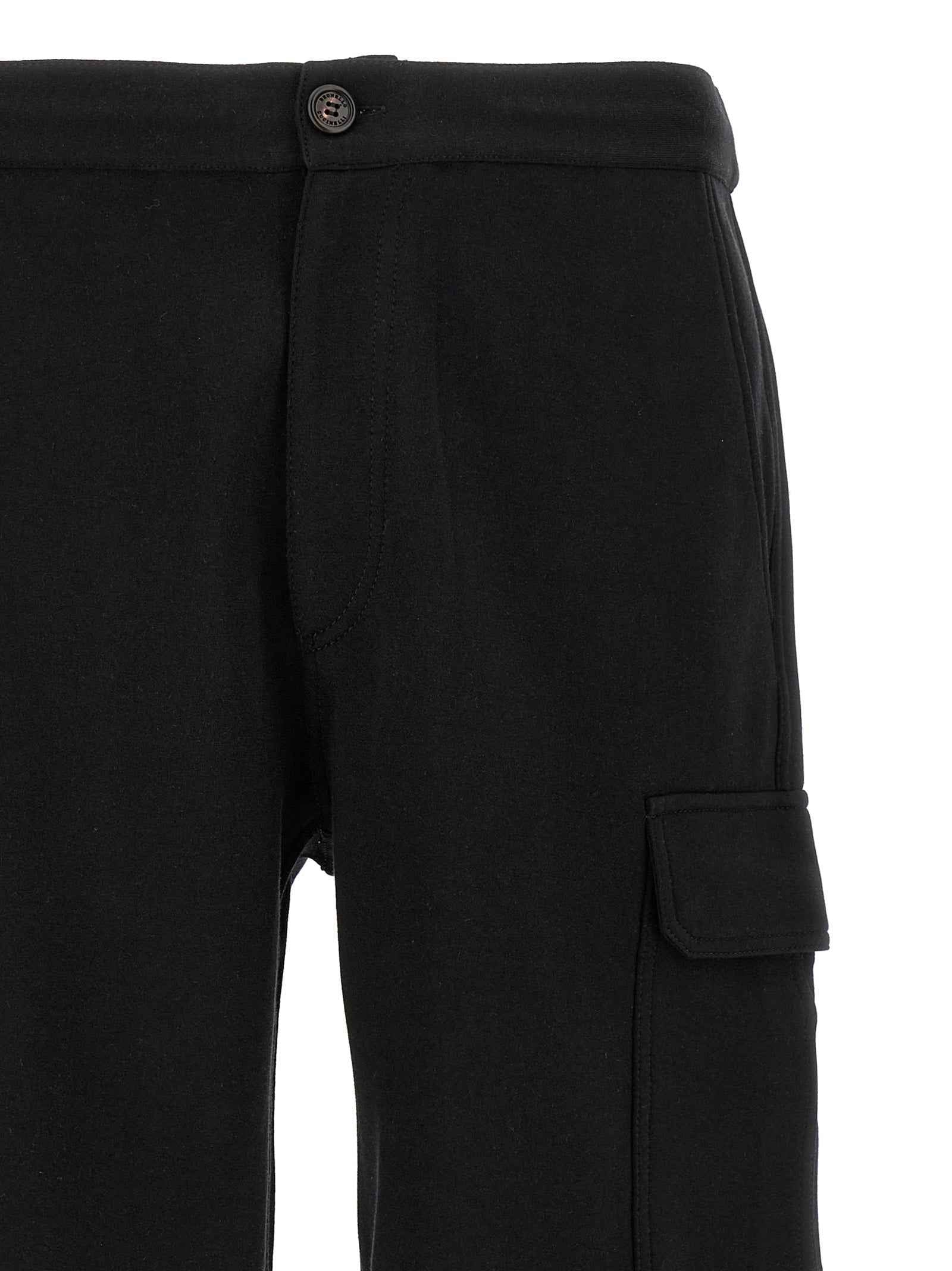Brunello Cucinelli Black Cotton Bermuda Shorts