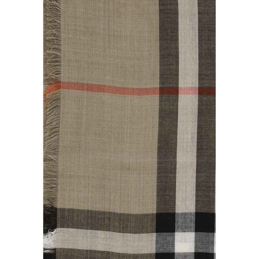 Burberry Beige Wool Oves Aries Scarf