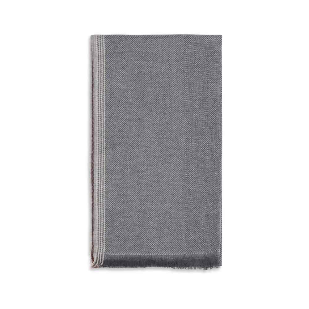 Brunello Cucinelli Gray Cashmere Scarf