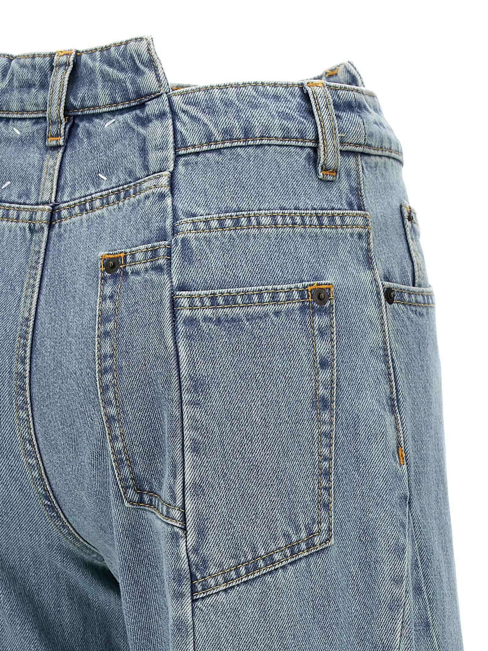 Maison Margiela Blue Cotton Jeans Denim
