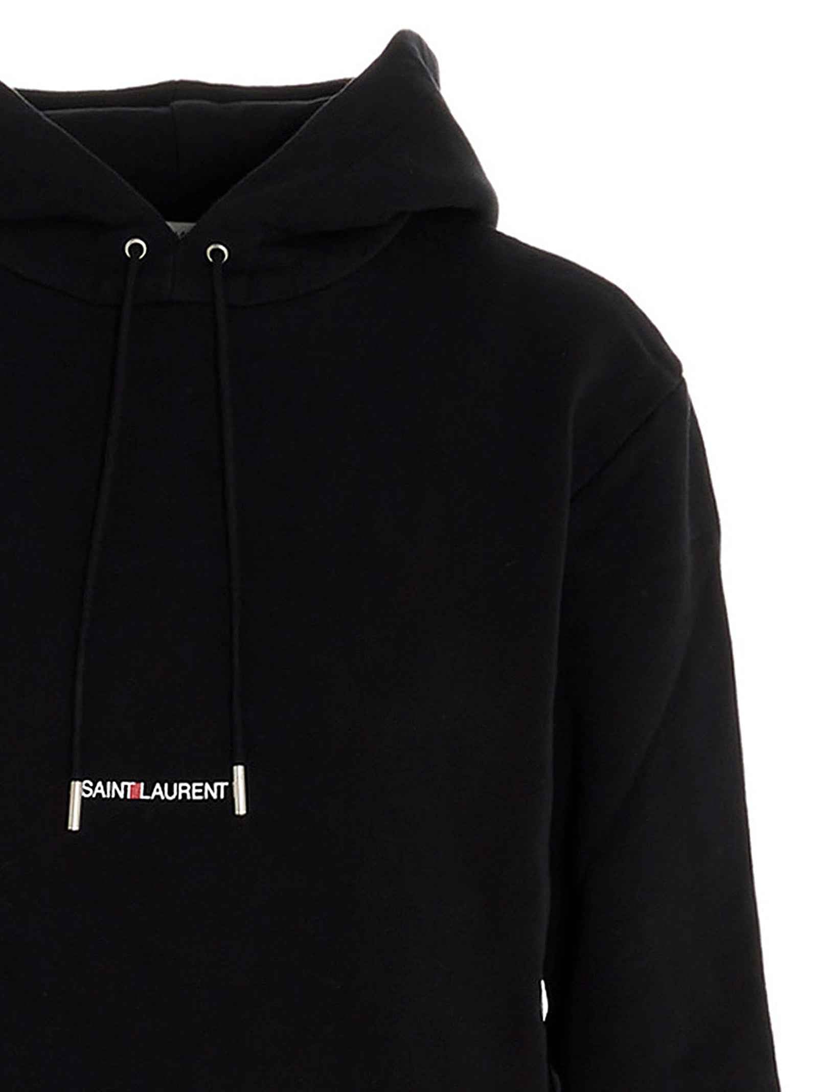 Saint Laurent Black Cotton Sweatshirt