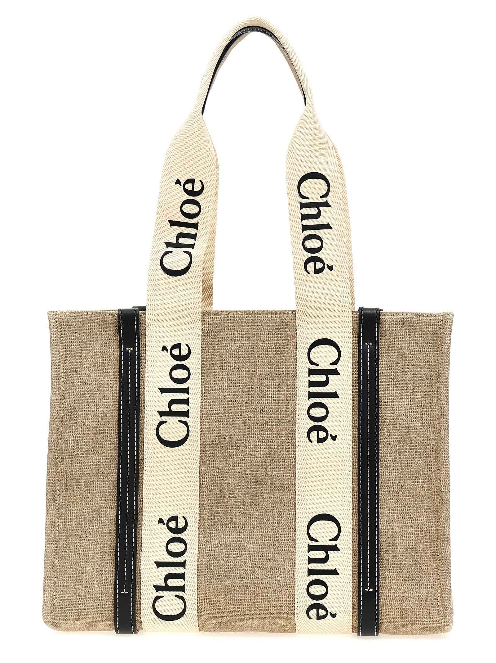 Chloé Beige Calfskin Tote Bag