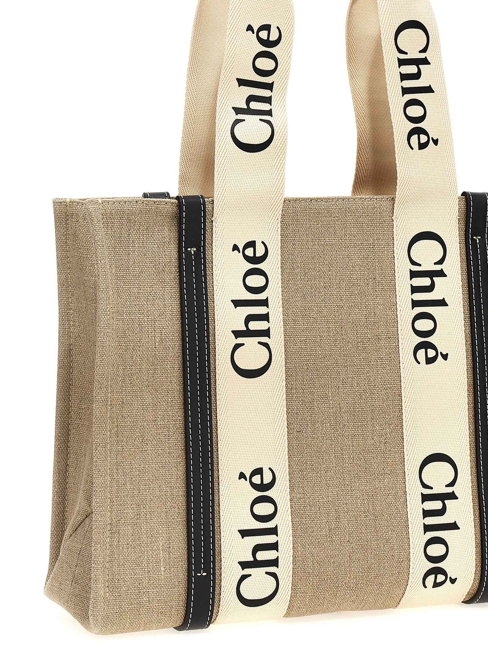 Chloé Beige Calfskin Tote Bag