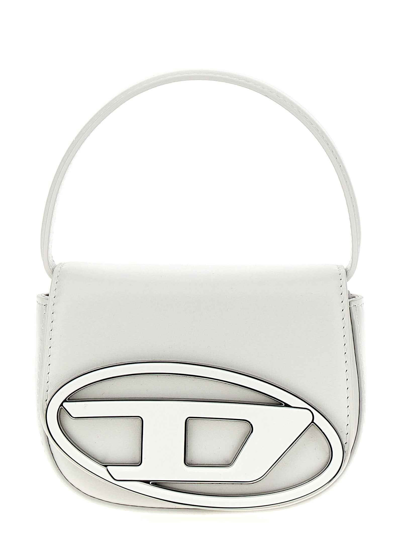 Diesel White Cowhide Handbag