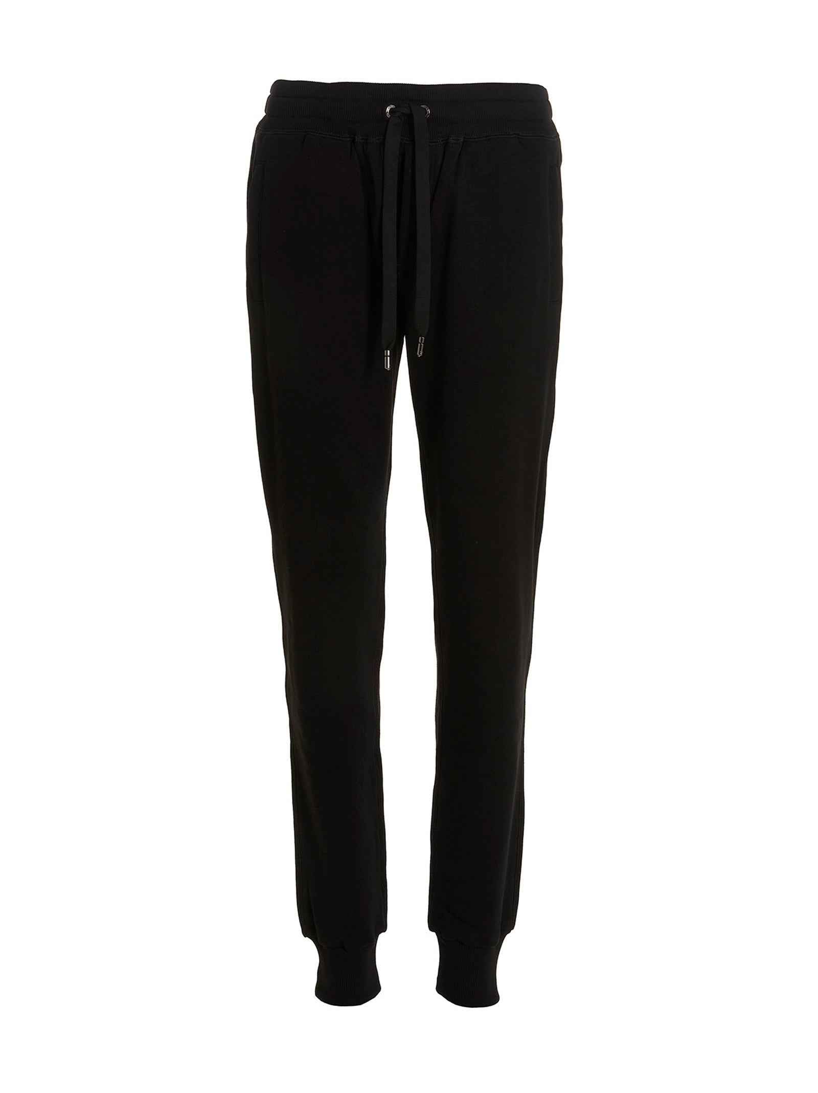 Dolce & Gabbana Black Cotton Joggers (Workout Pants)