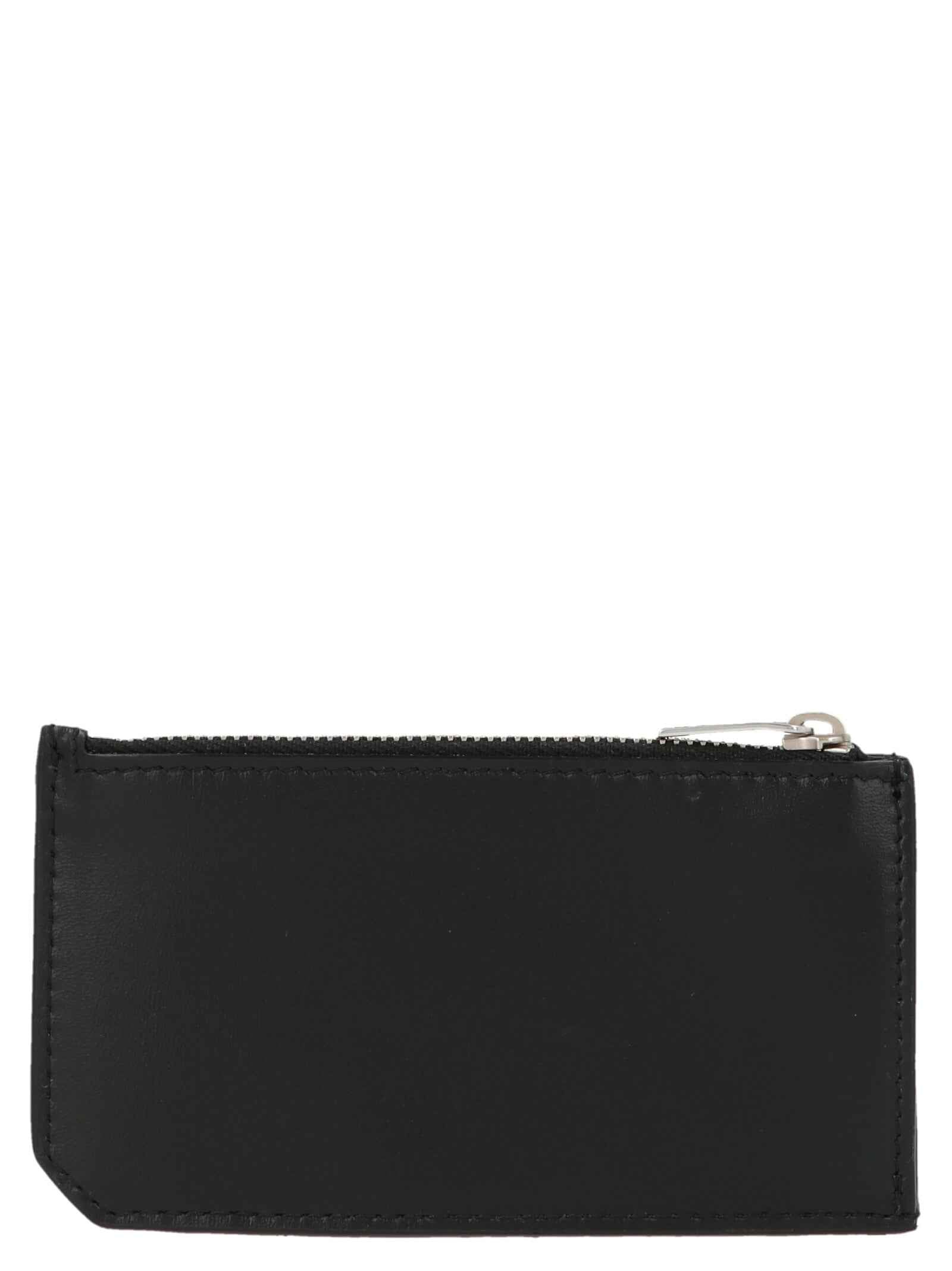 Saint Laurent Black Calfskin Cardholder