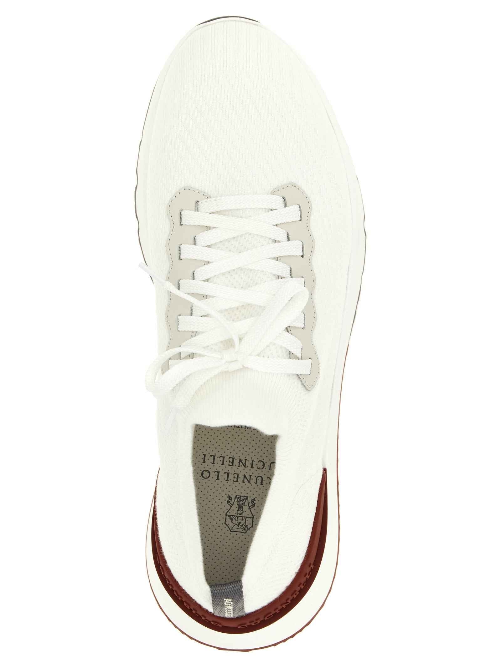 Brunello Cucinelli White Polyethylene Athletic Sneakers