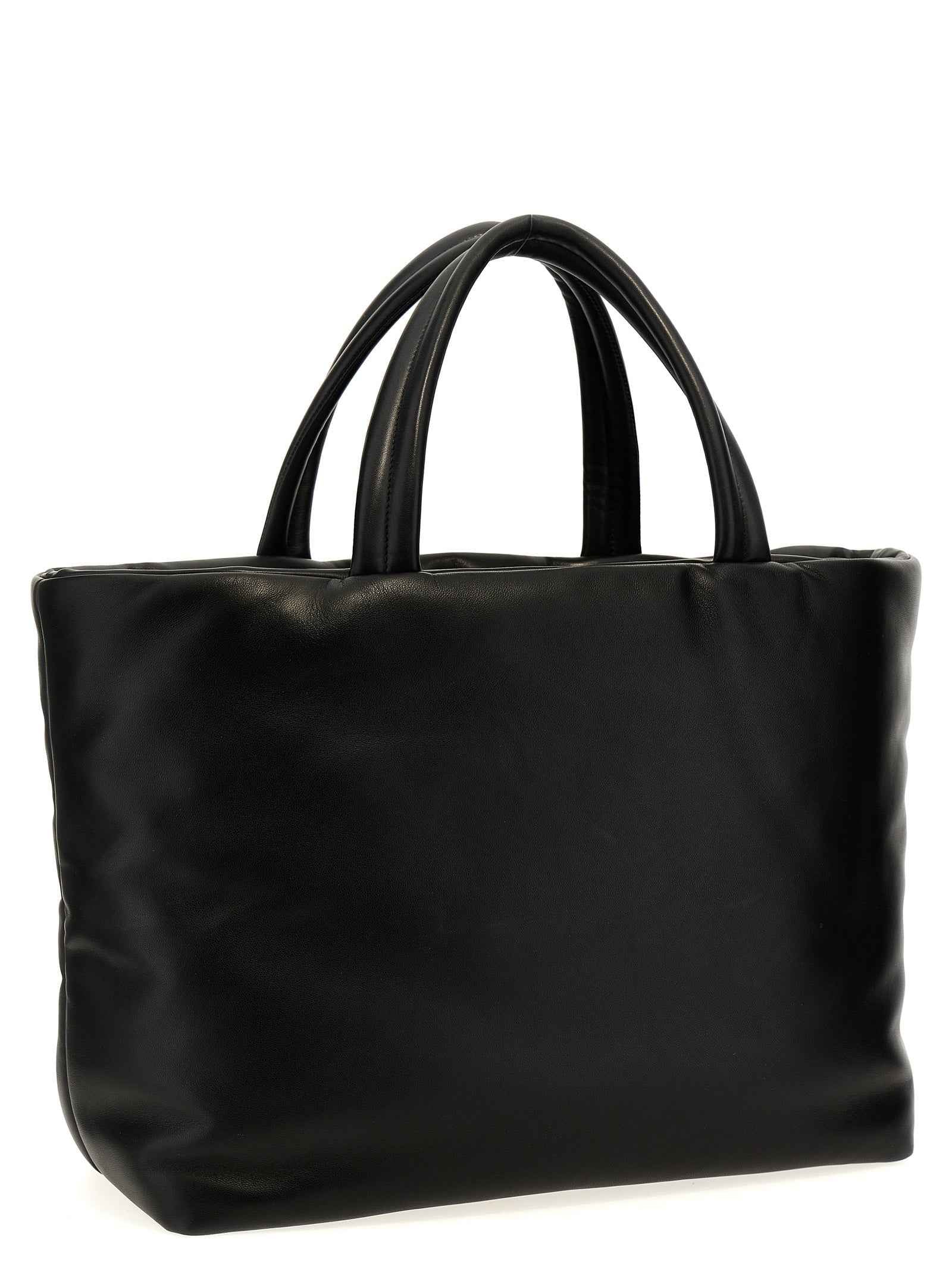 Saint Laurent Black Lamb Leather Tote Bag