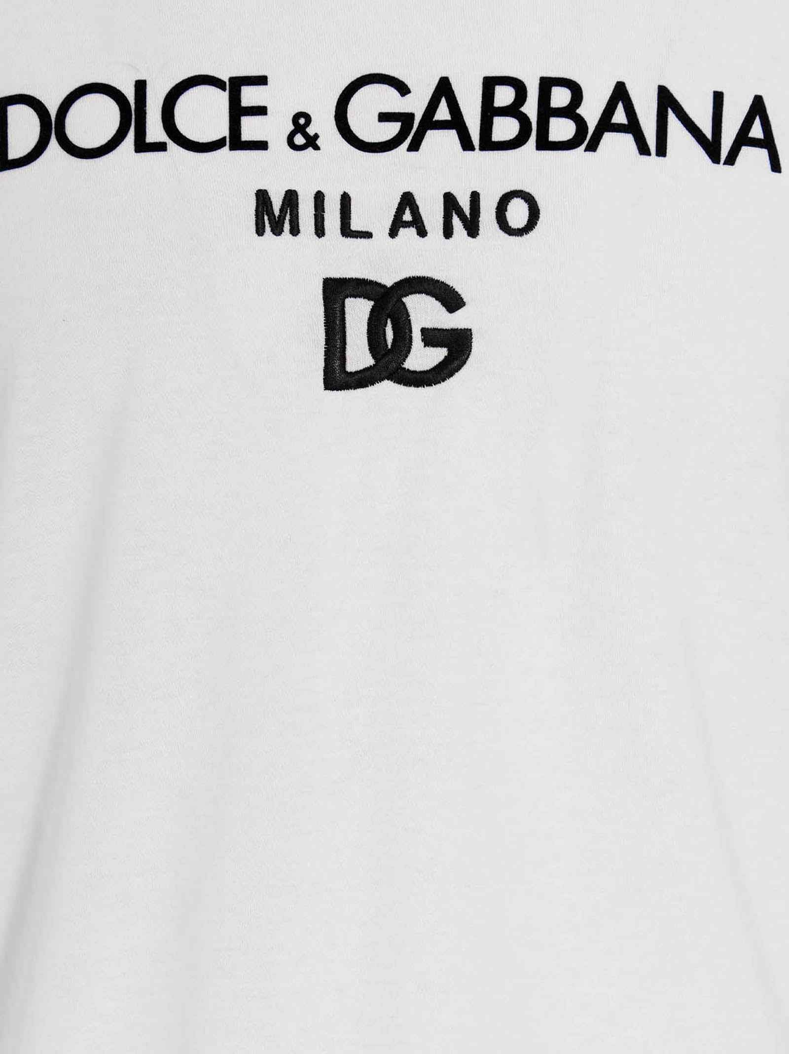 Dolce & Gabbana White Cotton T-Shirt