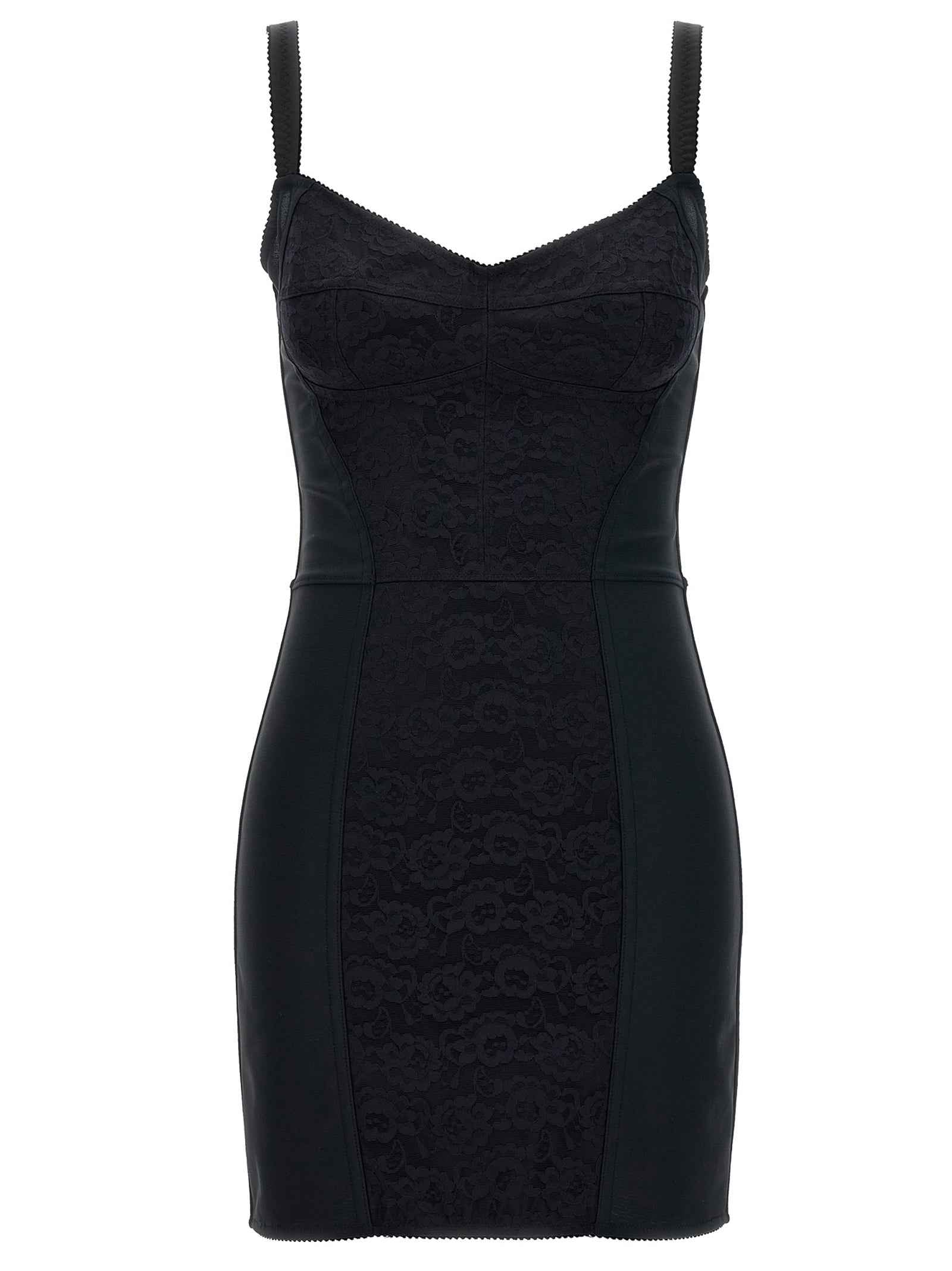 Dolce & Gabbana Black Polyester Short Dress