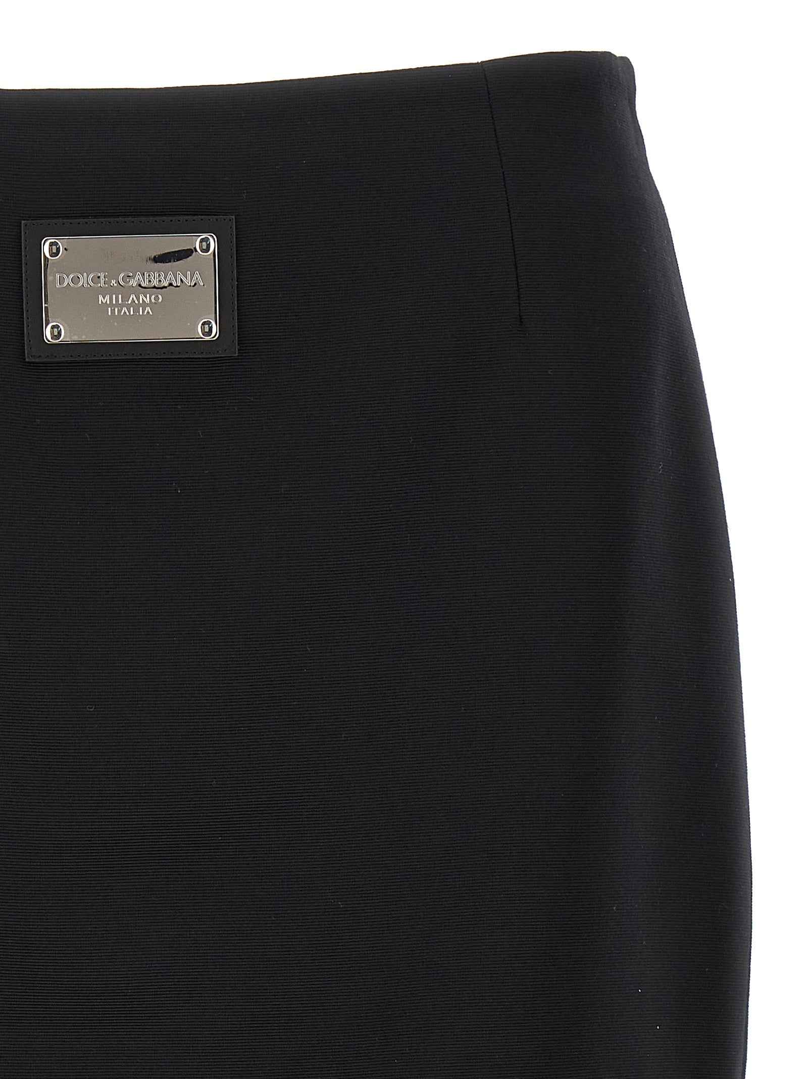 Dolce & Gabbana Black Viscose Long Skirt