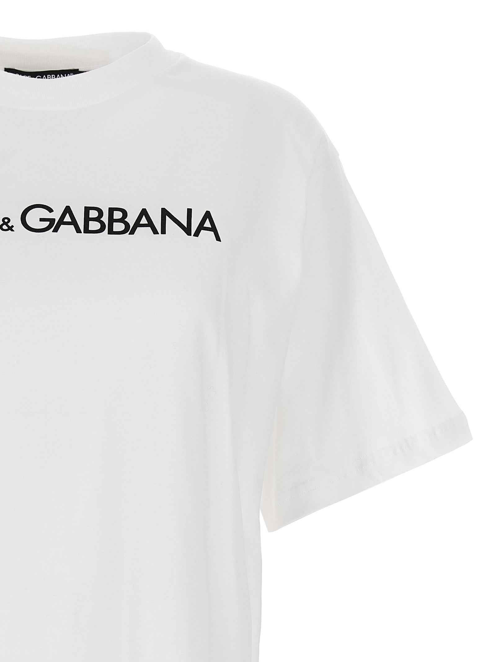 Dolce & Gabbana White Cotton T-Shirt