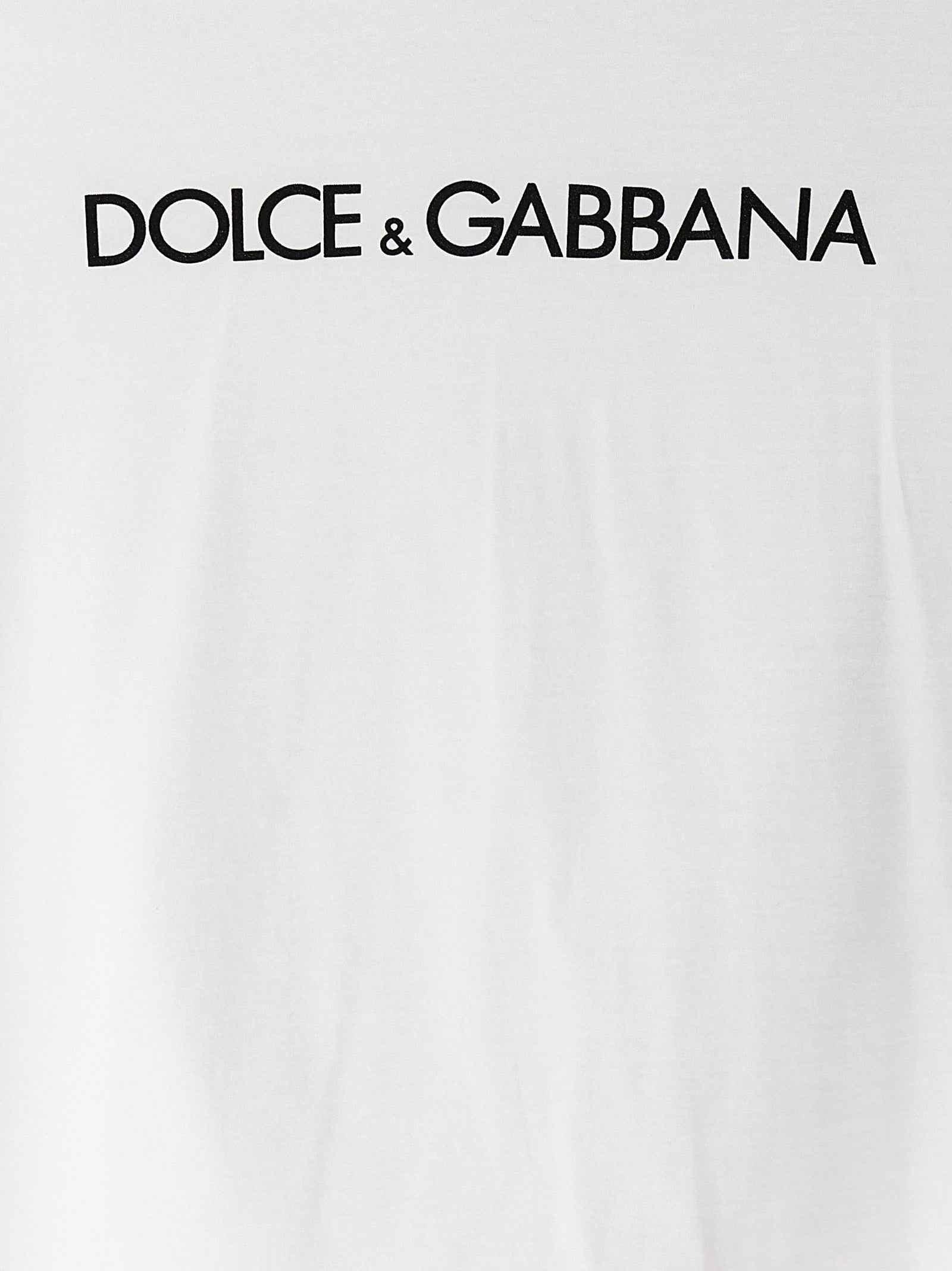 Dolce & Gabbana White Cotton T-Shirt