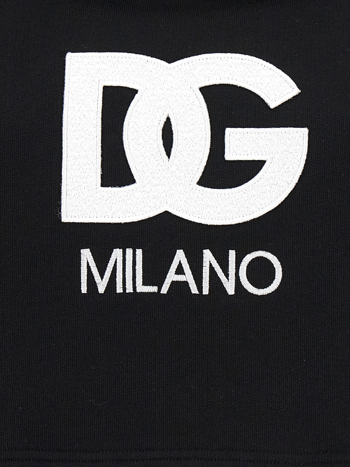 Dolce & Gabbana Black Cotton Hoodie