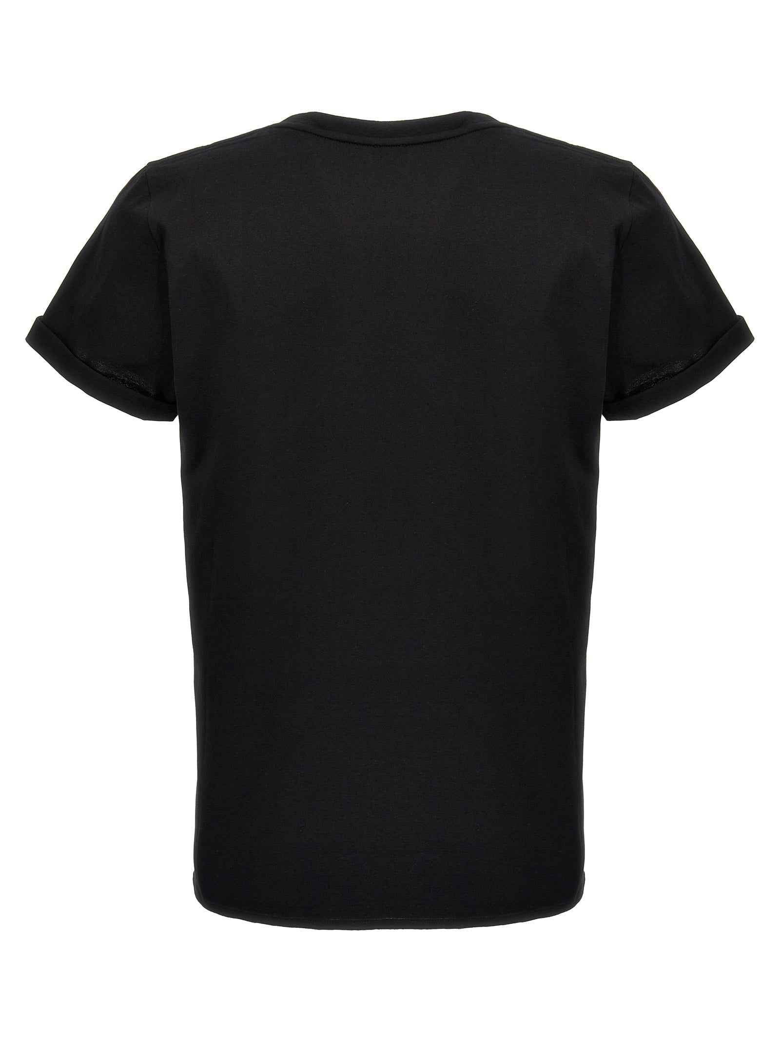 Saint Laurent Black Cotton T-Shirt