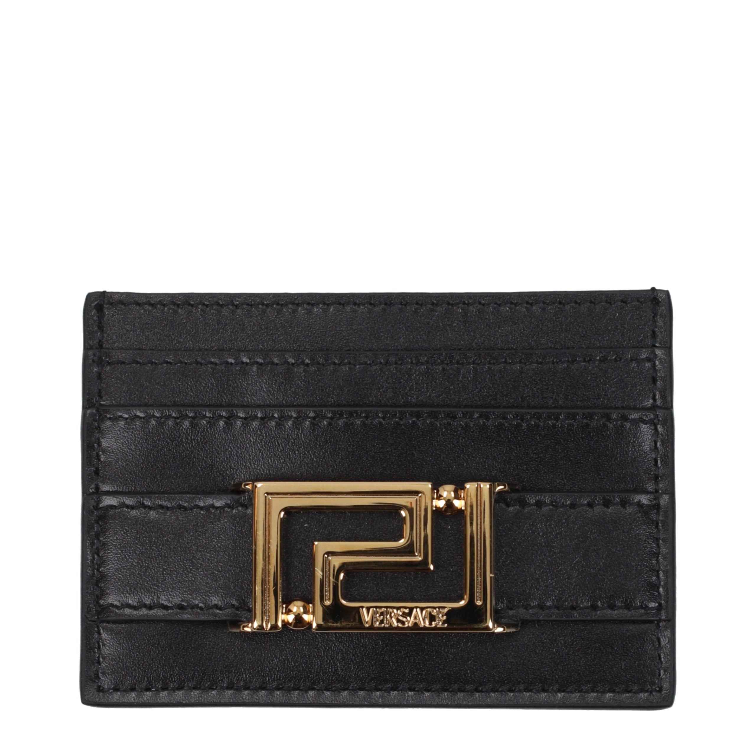 Versace Black Leather Cardholder