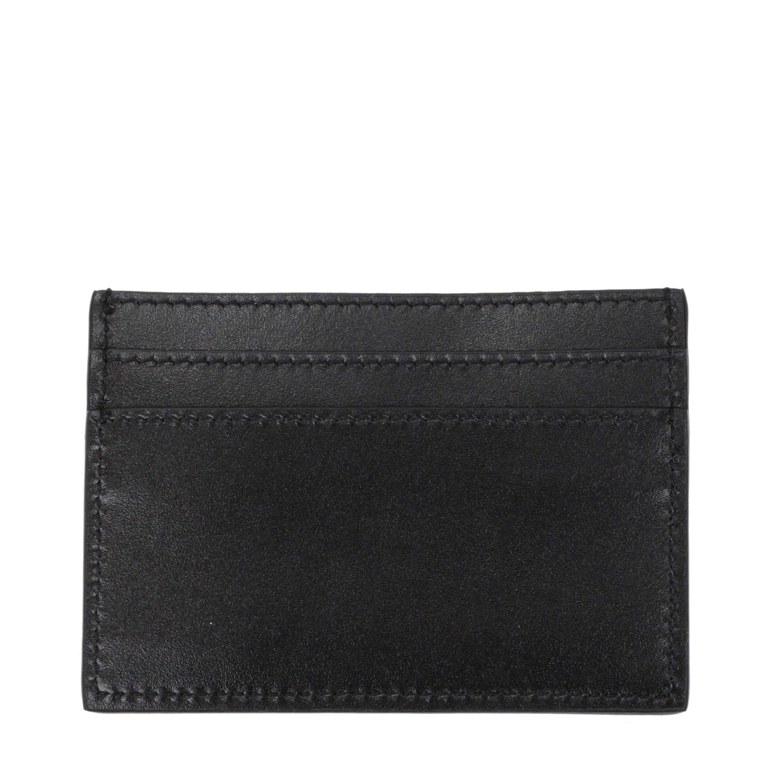Versace Black Leather Cardholder