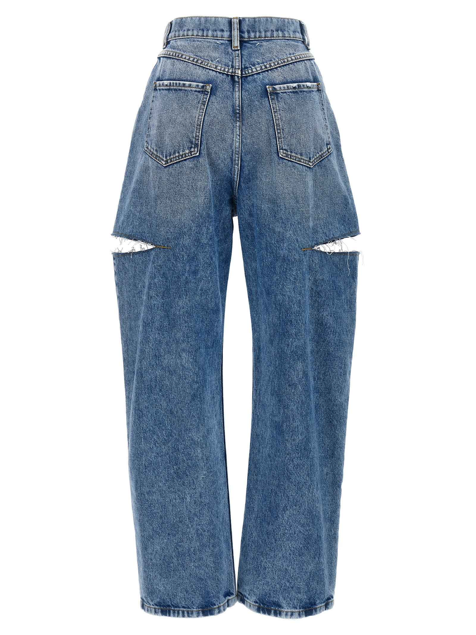 Maison Margiela Blue Cotton Straight-Leg Jeans