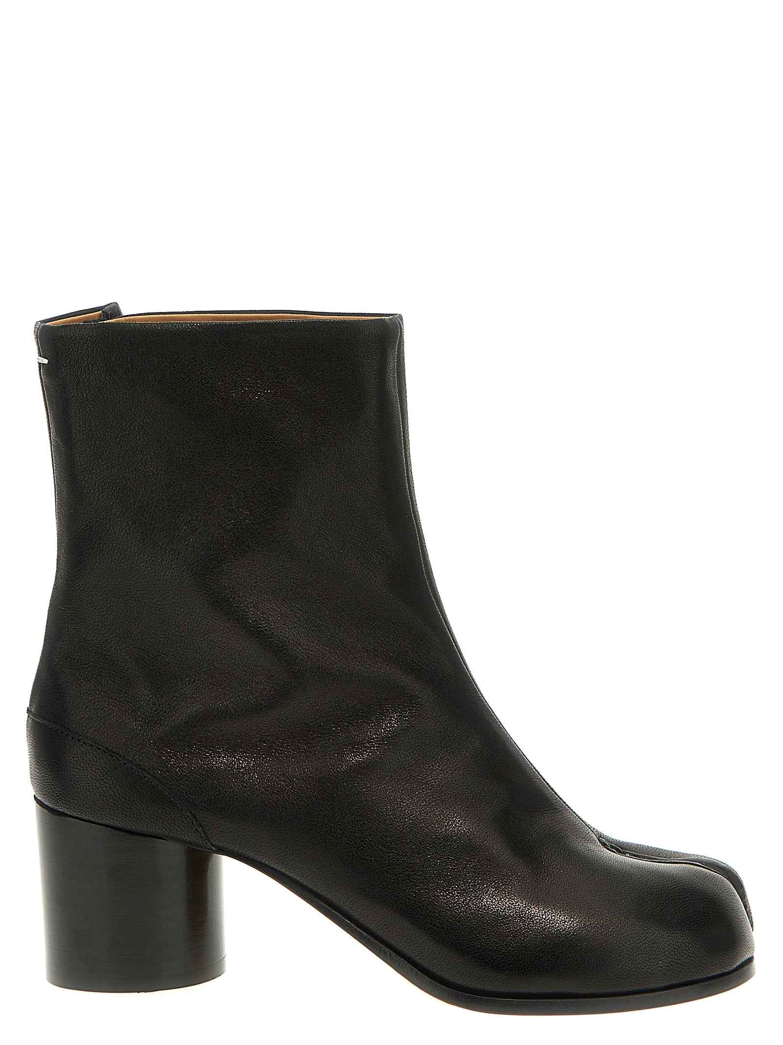 Maison Margiela Black Napa Leather / Calf Bos Taurus Ankle Boots