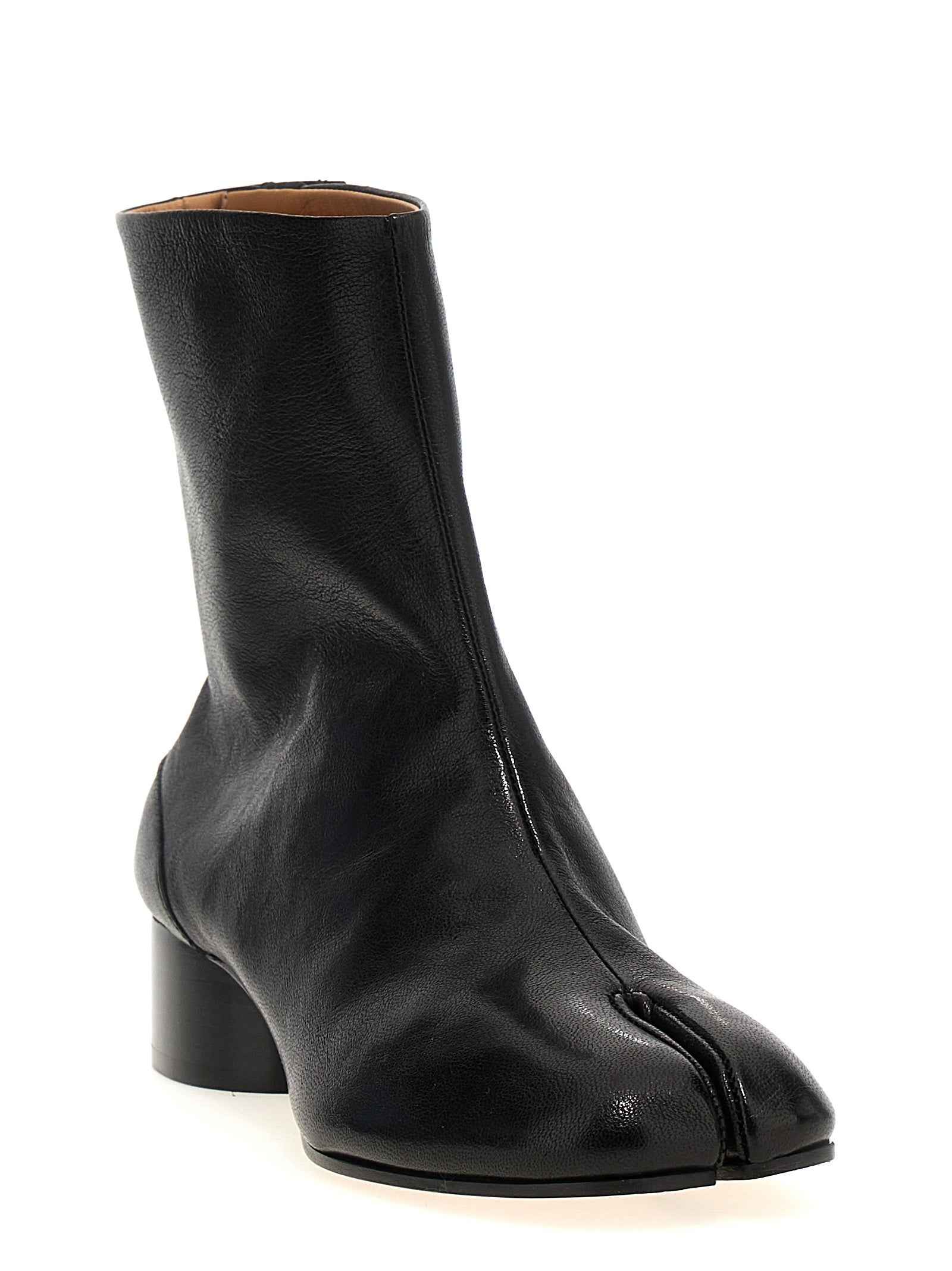 Maison Margiela Black Lamb Leather Ankle Boots
