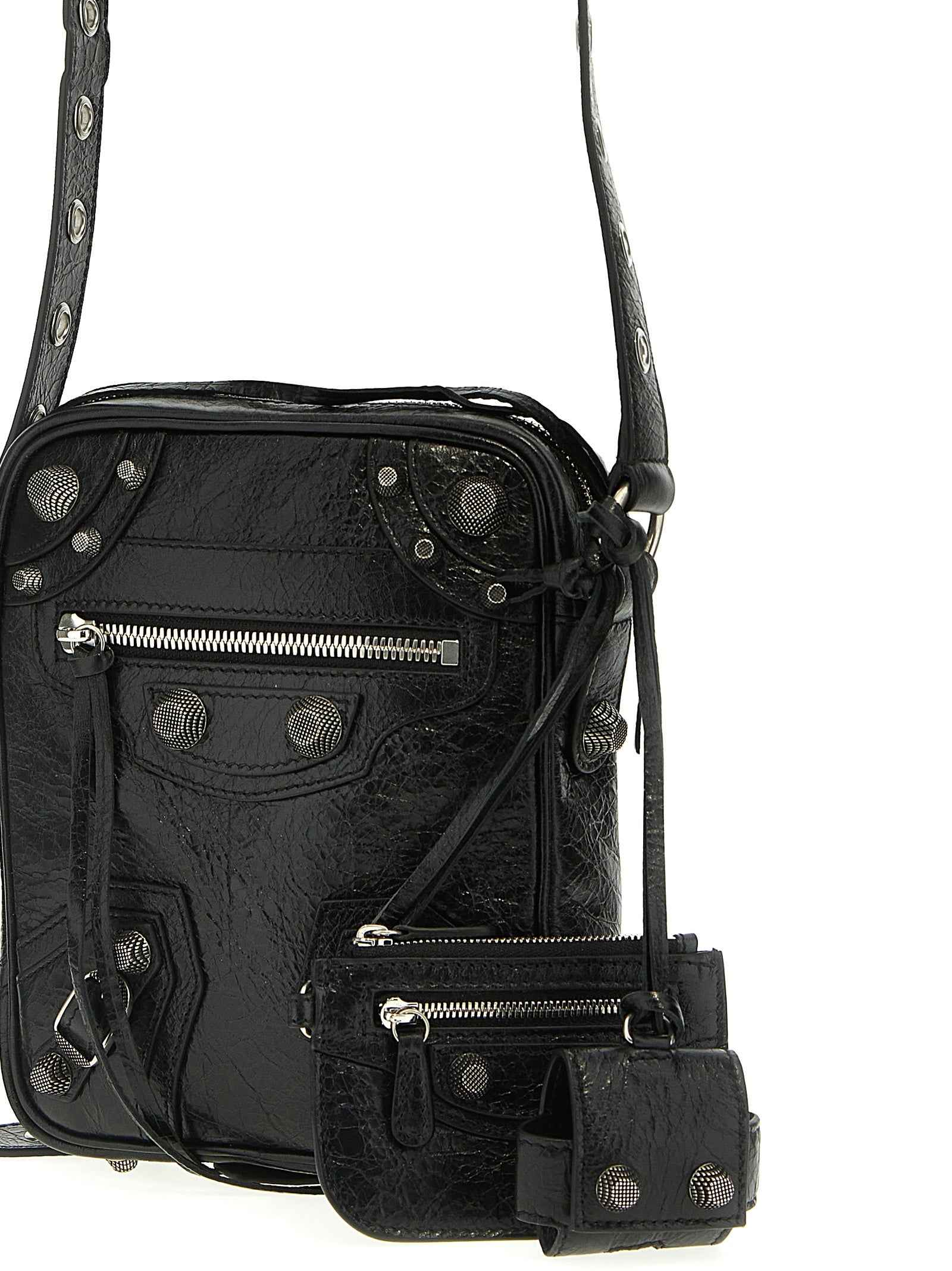Balenciaga Black Lamb Leather Crossbody Bag