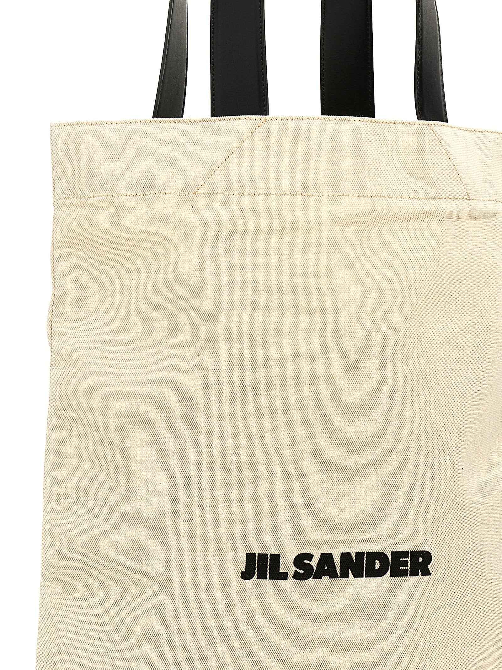 Jil Sander Bicolor Cotton Tote Bag