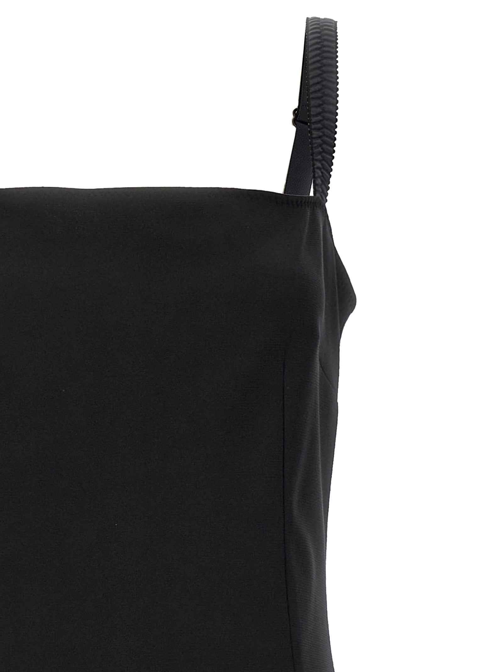 Dolce & Gabbana Black Viscose Midi Dress