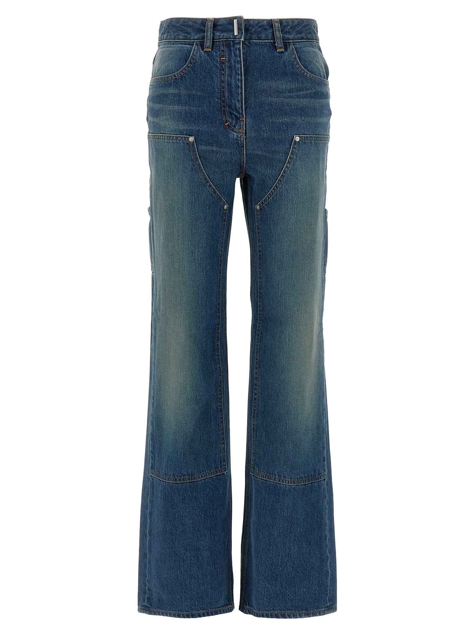 Givenchy Blue Cotton Flared Jeans