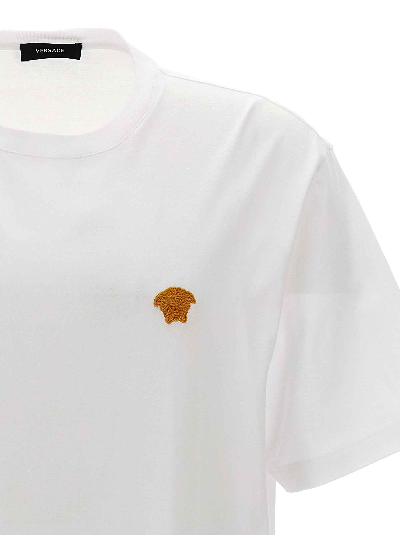 Versace White Cotton T-Shirt