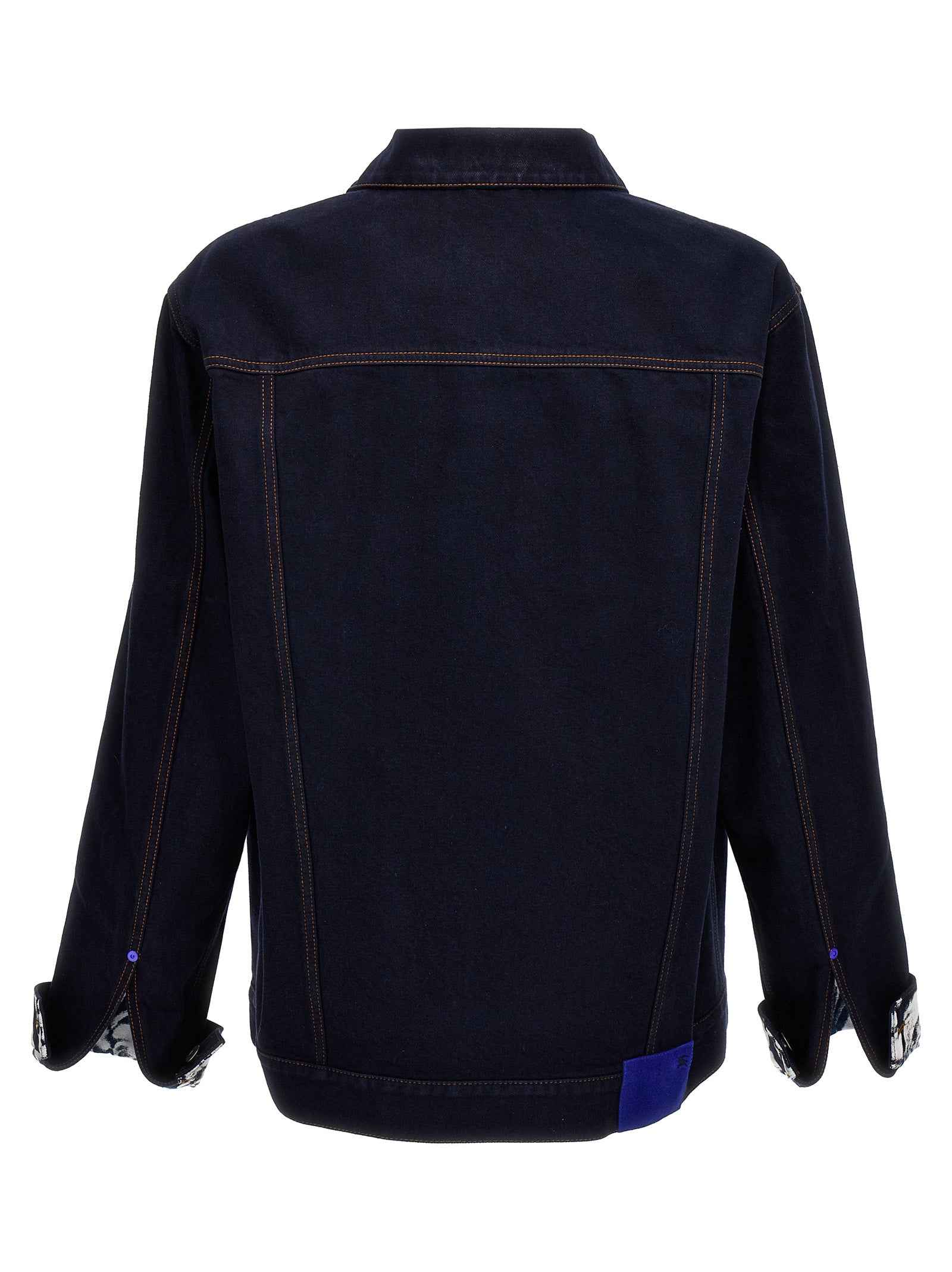 Burberry Blue Cotton Denim Jacket