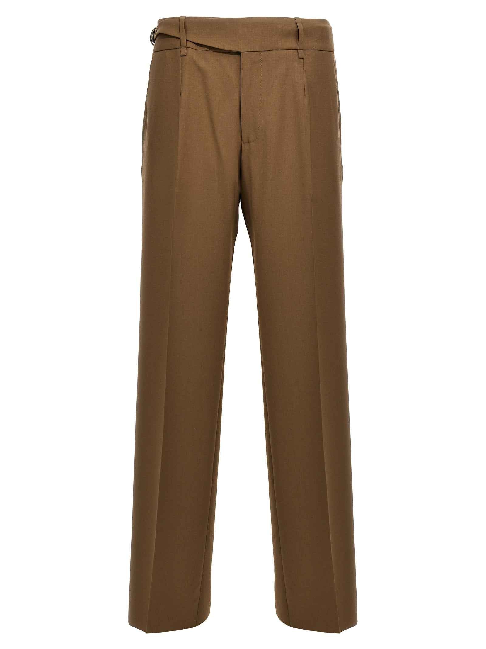 Dolce & Gabbana Brown Virgin Wool Dress Pants
