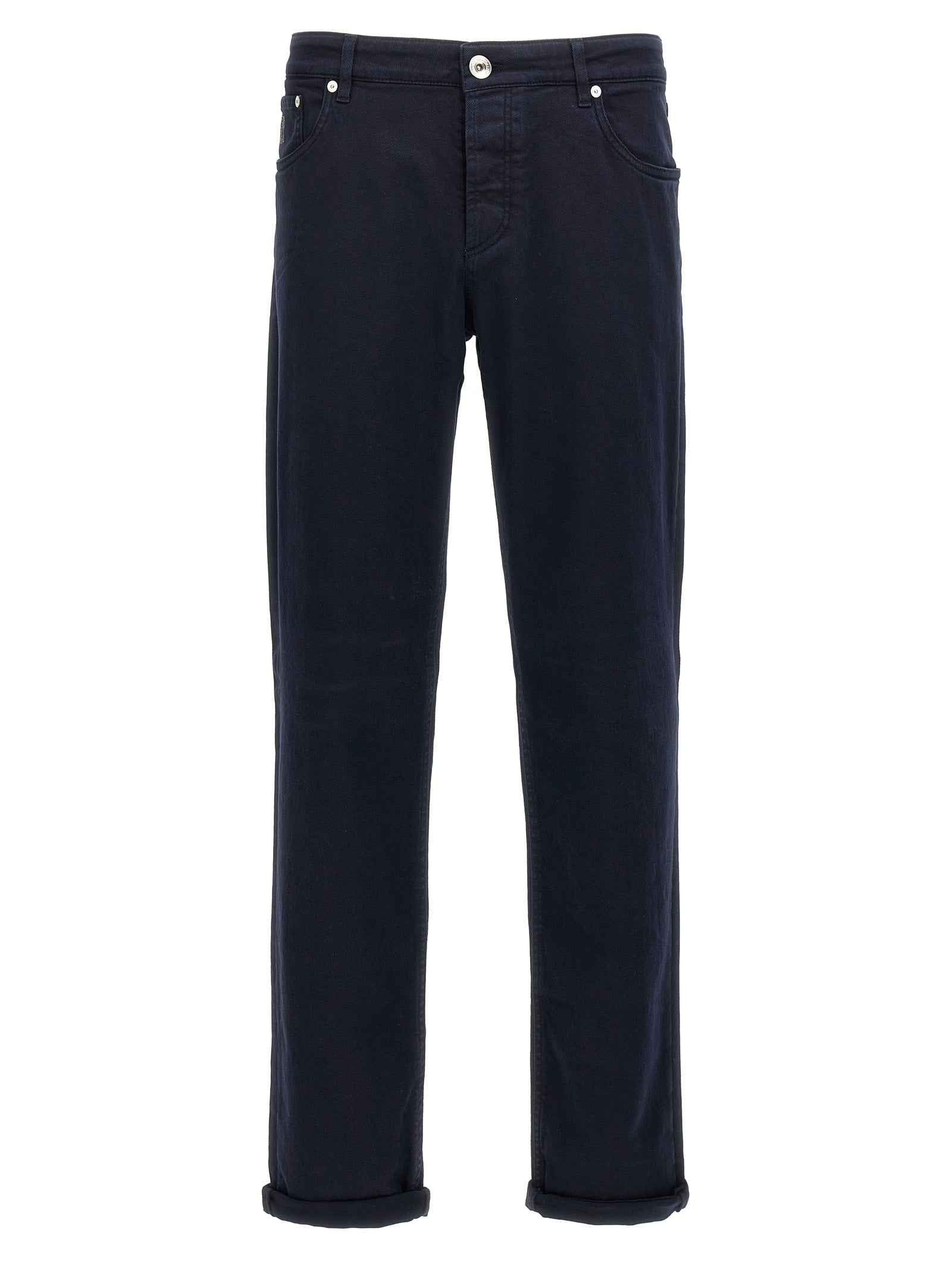 Brunello Cucinelli Blue Cotton Jeans Denim