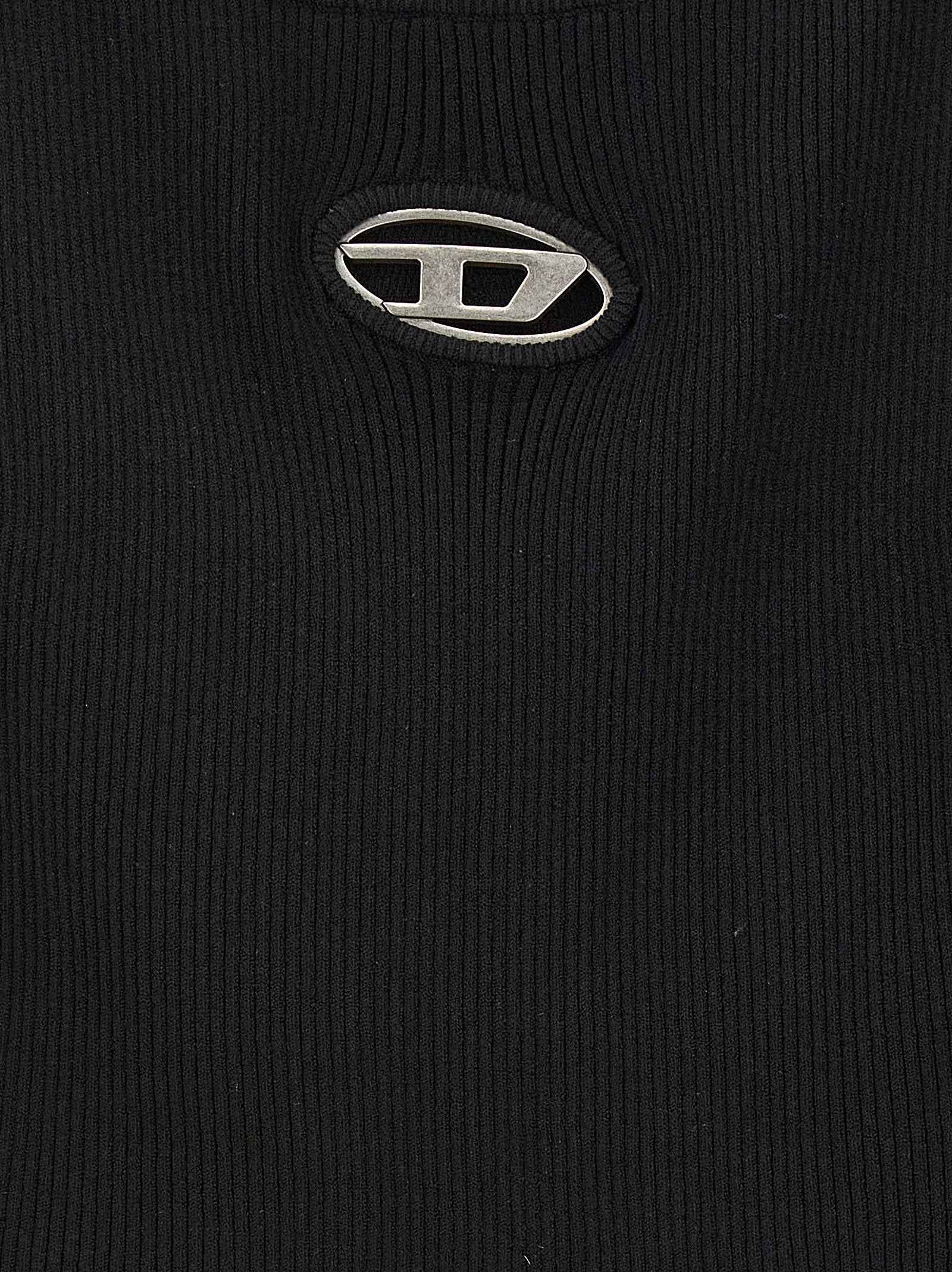 Diesel Black Viscose Cardigan