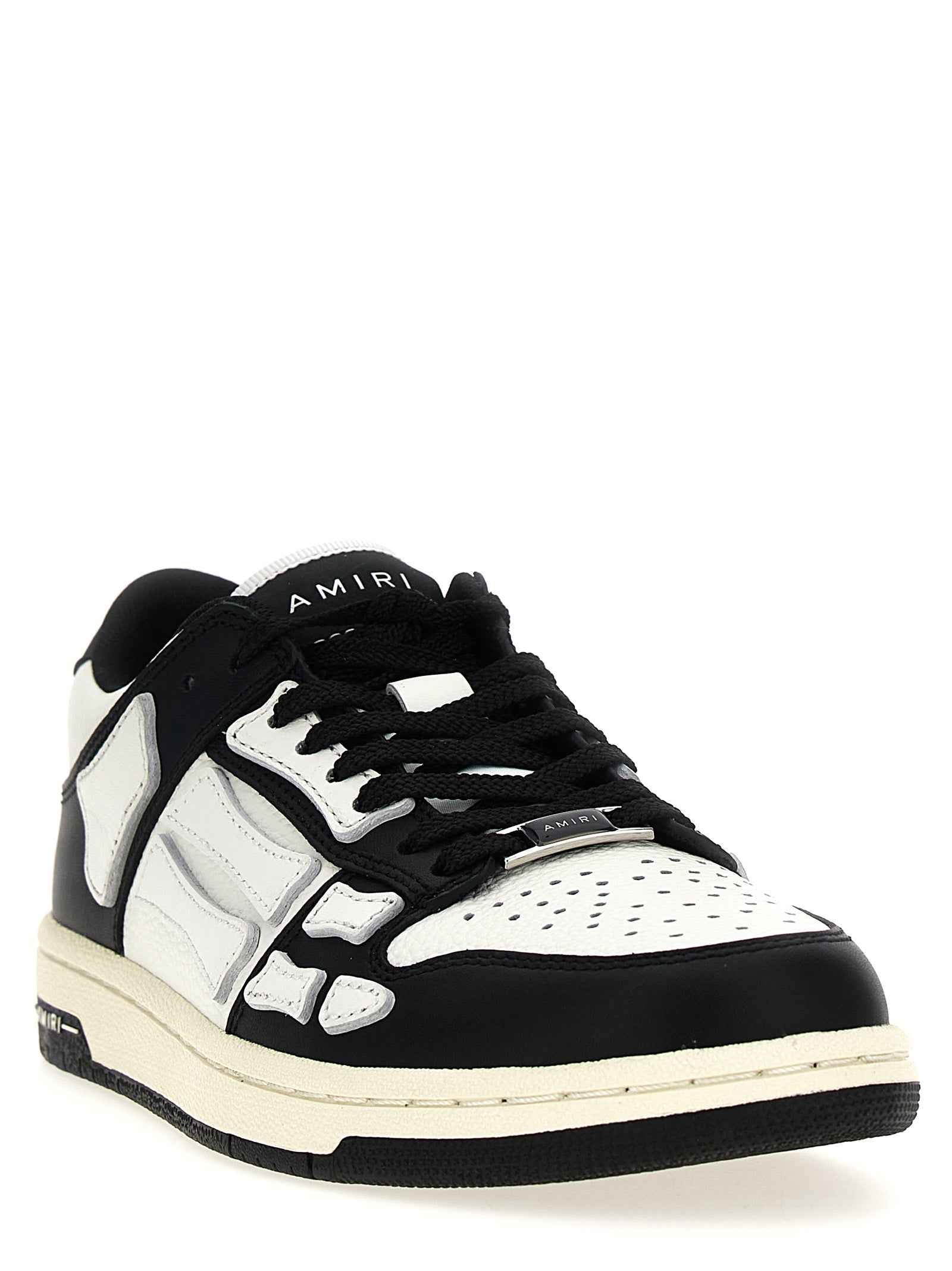 Amiri Bicolor Leather Low Top Sneakers