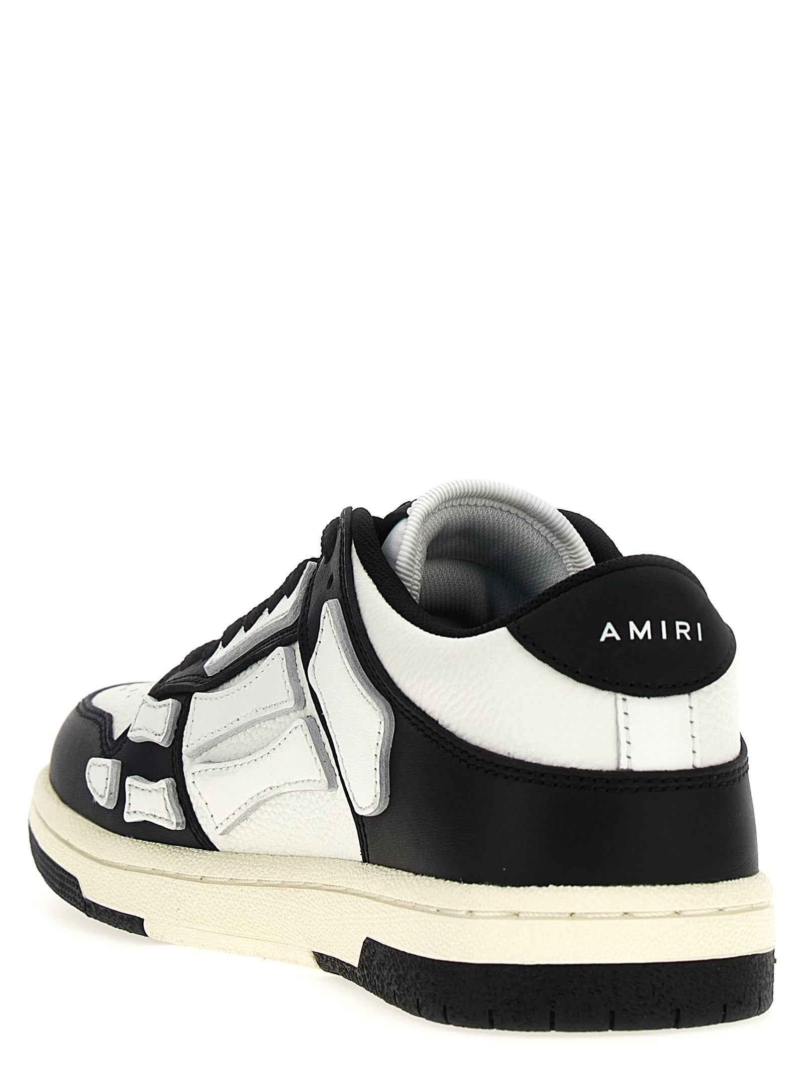 Amiri Bicolor Leather Low Top Sneakers