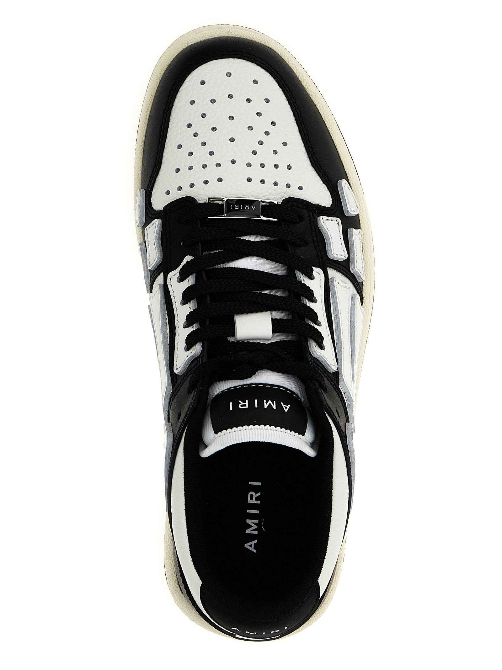 Amiri Bicolor Leather Low Top Sneakers